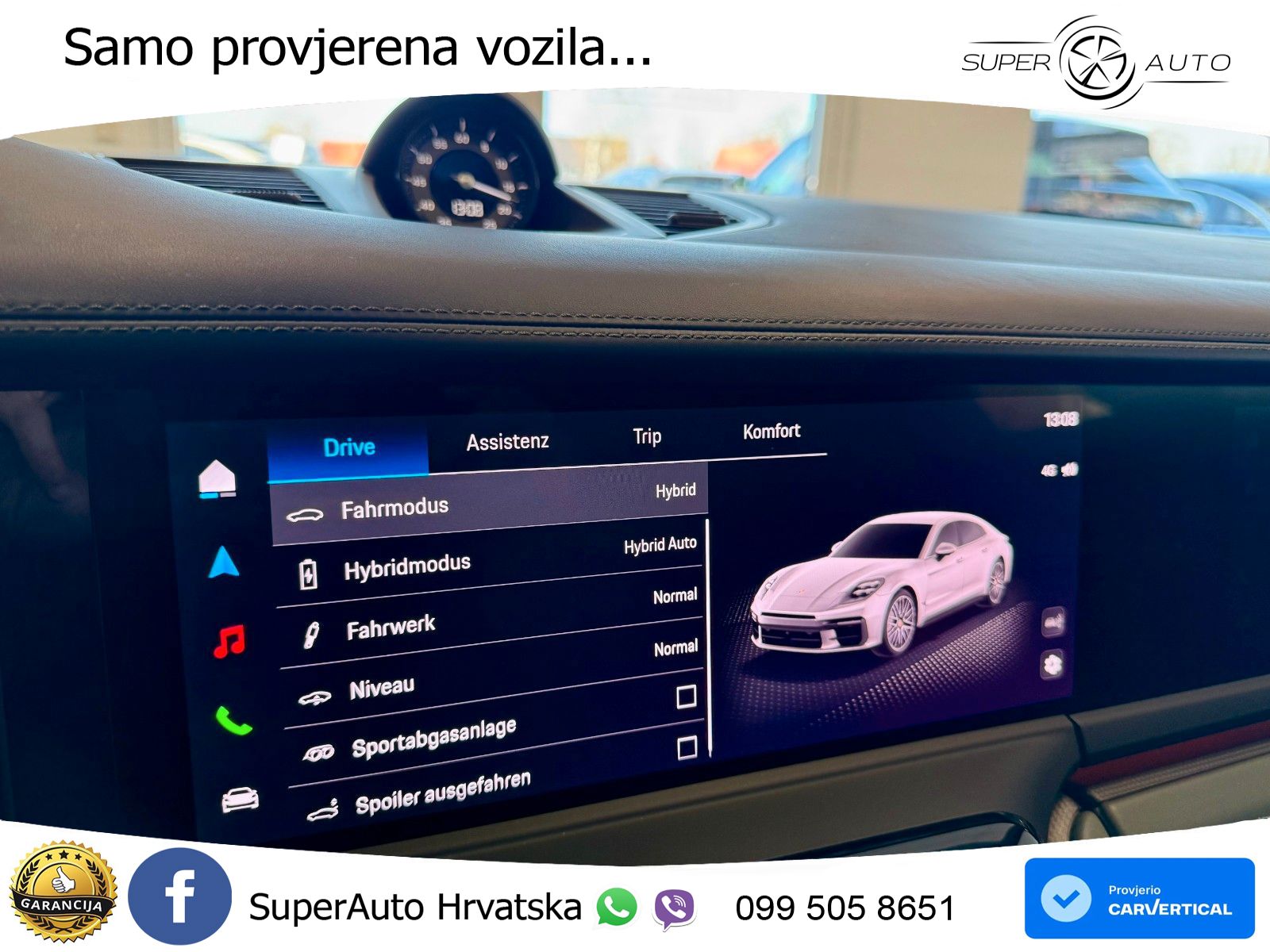 Porsche Panamera Turbo S 4.0 V8 (782 KS) E-Hybrid PDK ACC+HEAD+4xGR SJED+360+PANO