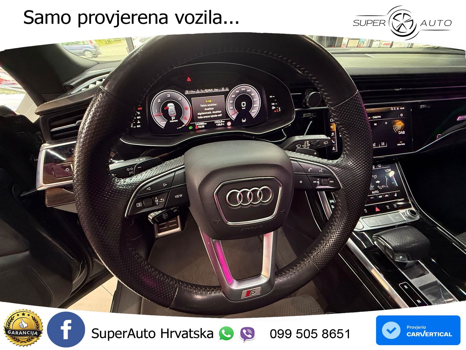 Audi Q8 50 TDI V6 (286 KS) quattro Tiptronic S line LED+GR SJED+ACC
