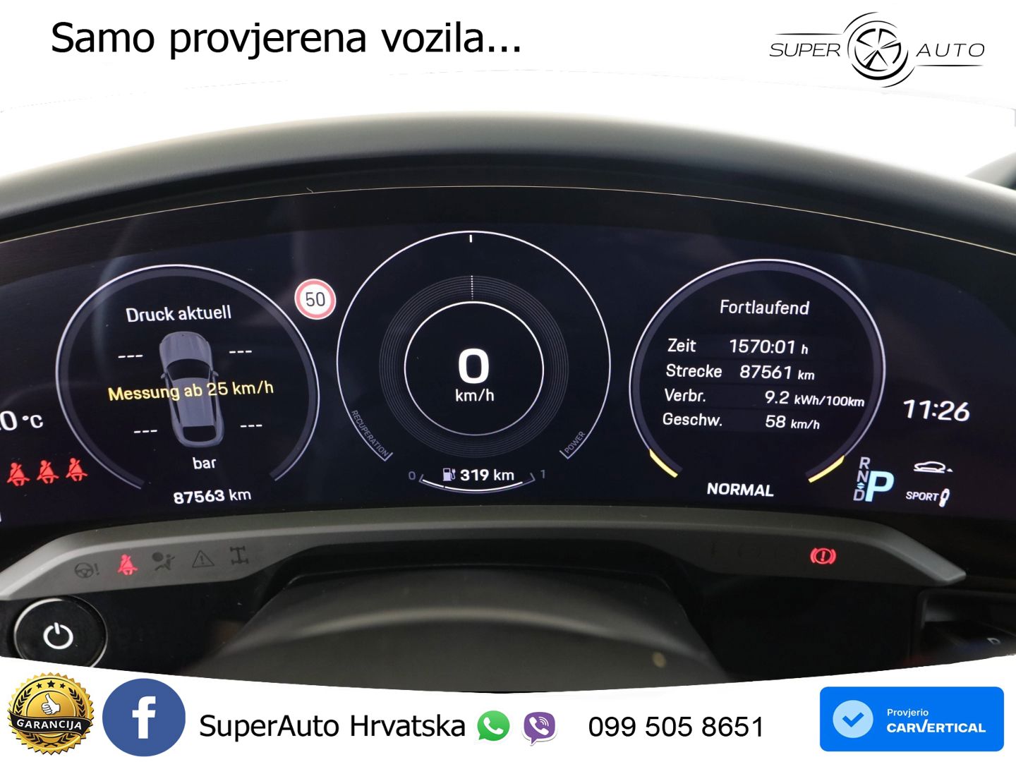 Porsche Taycan Cross Turismo 4S 93.4 kWh (571 KS)