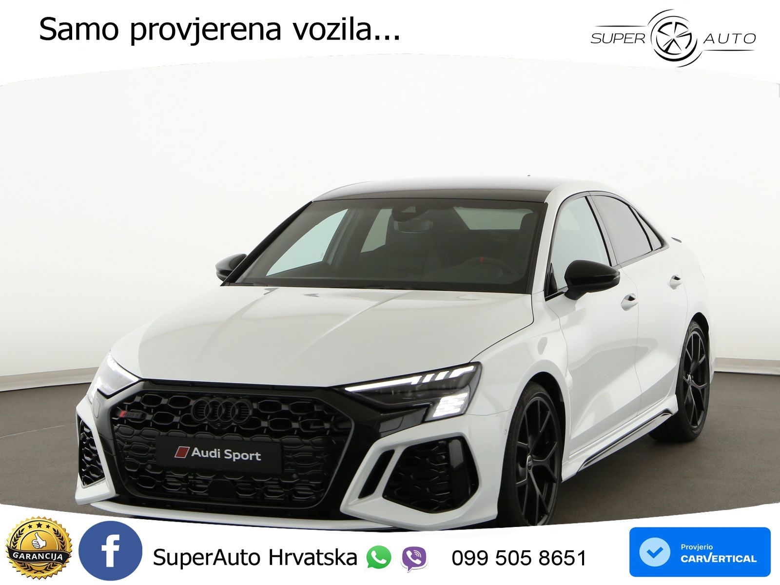 Audi RS3 Sedan 2.5 TFSI (400 KS) quattro S tronic LED+GR SJED+ACC