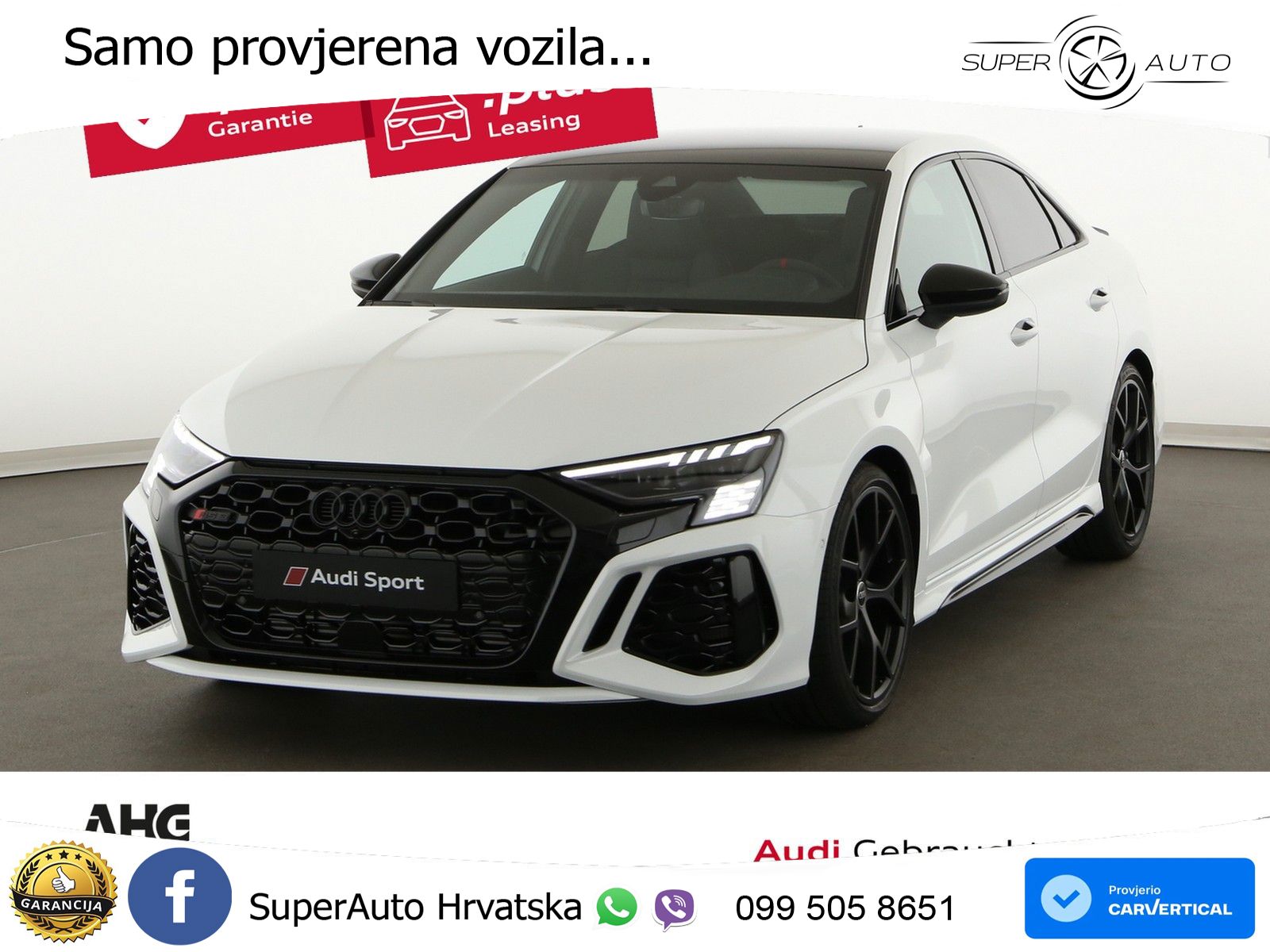 Audi RS3 Sedan 2.5 TFSI (400 KS) quattro S tronic LED+GR SJED+ACC