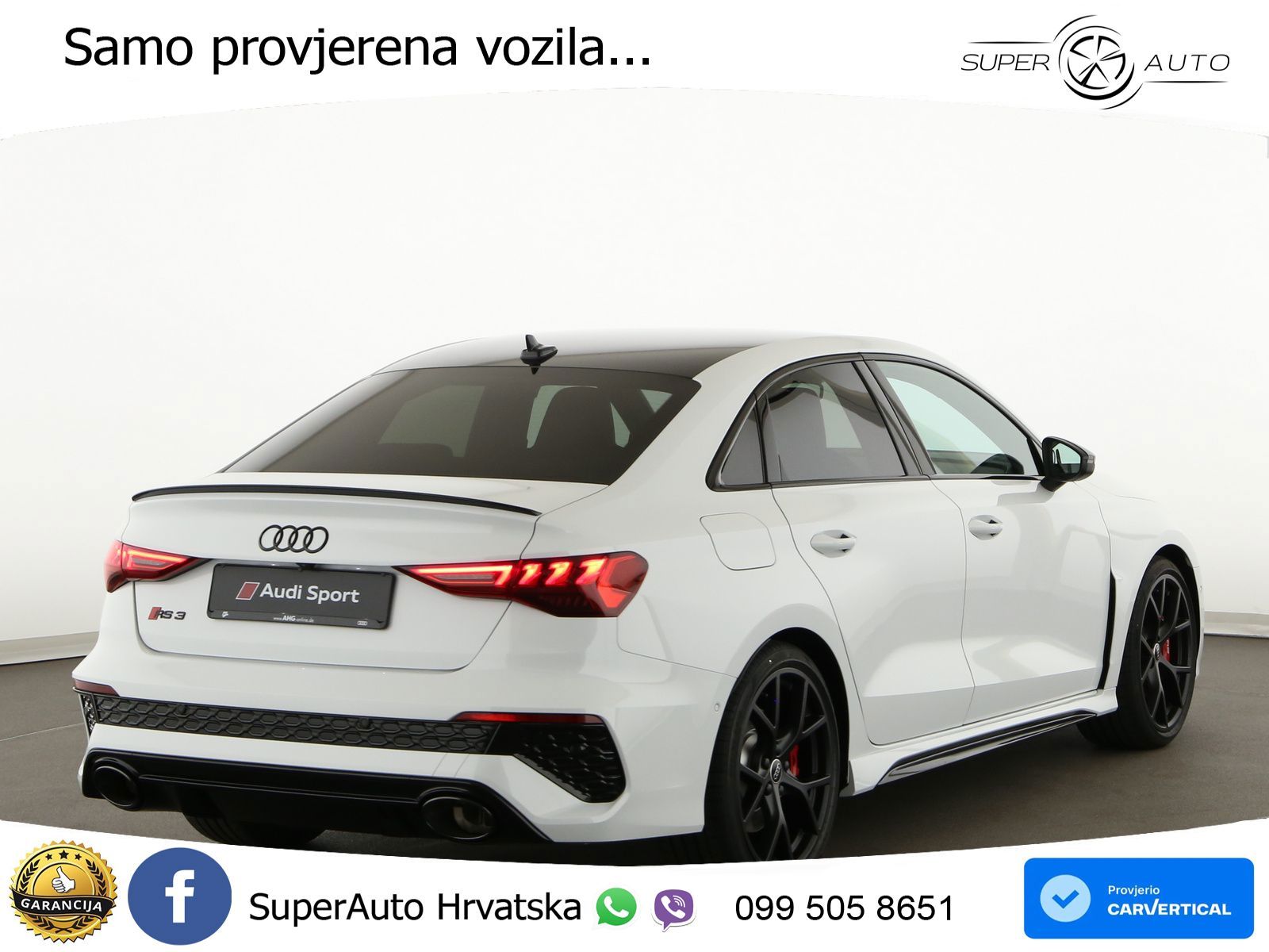 Audi RS3 Sedan 2.5 TFSI (400 KS) quattro S tronic LED+GR SJED+ACC