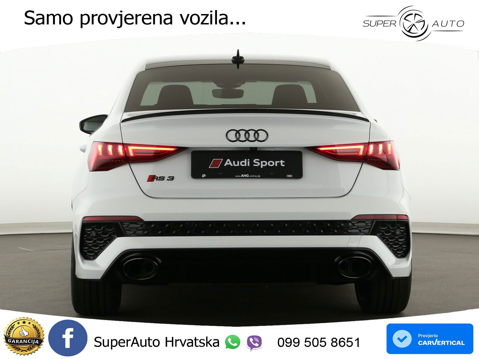 Audi RS3 Sedan 2.5 TFSI (400 KS) quattro S tronic LED+GR SJED+ACC