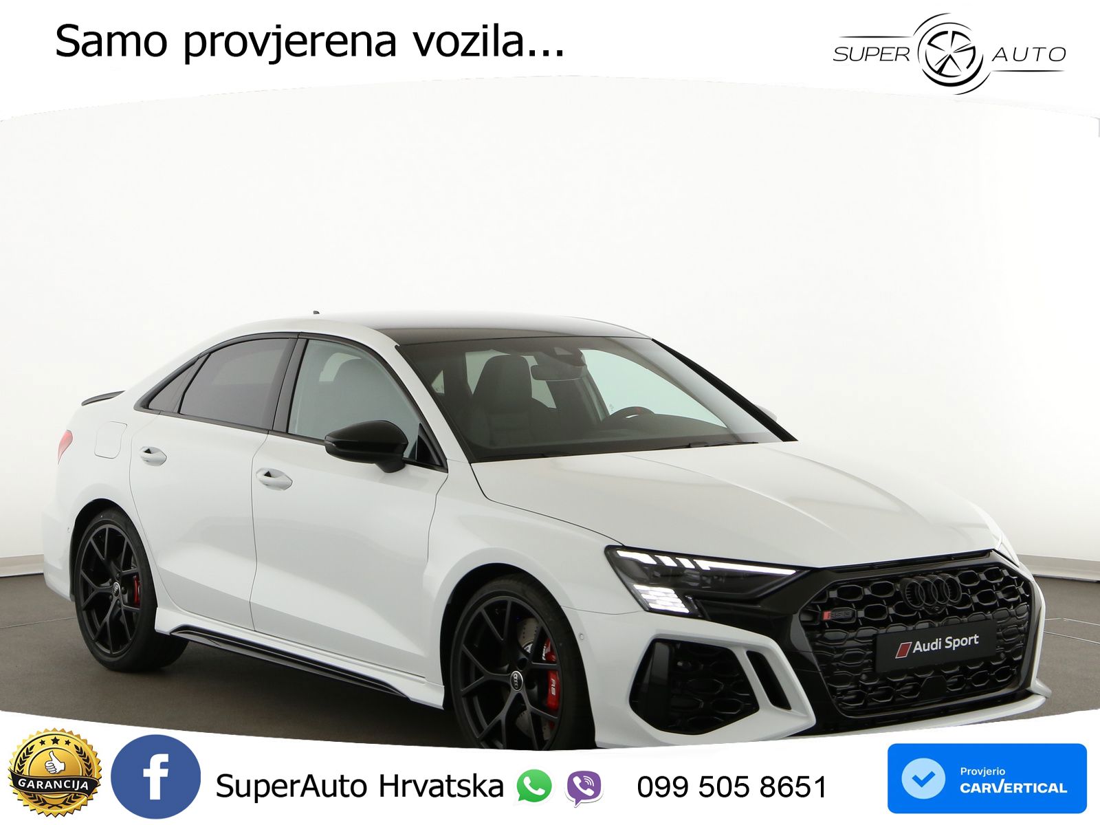Audi RS3 Sedan 2.5 TFSI (400 KS) quattro S tronic LED+GR SJED+ACC