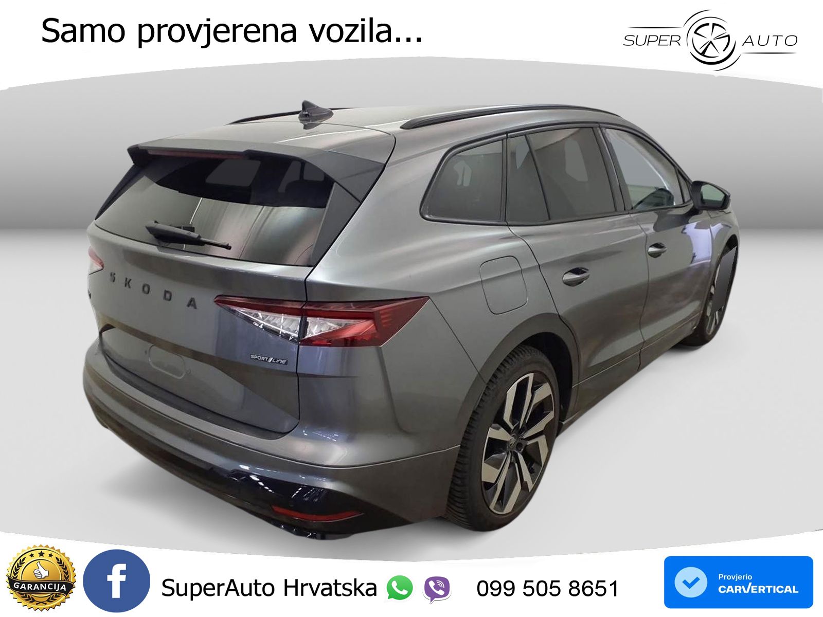 Škoda Enyaq 85 82 kWh (286 KS) SportLine LED+GR SJED+ACC