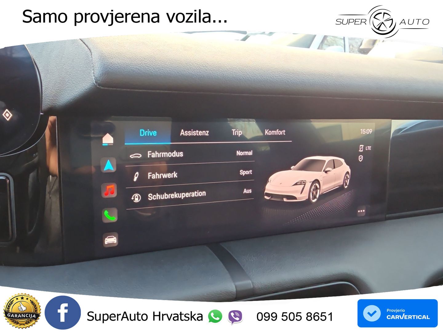 Porsche Taycan Sport Turismo Performance 79.2 kWh (408 KS)