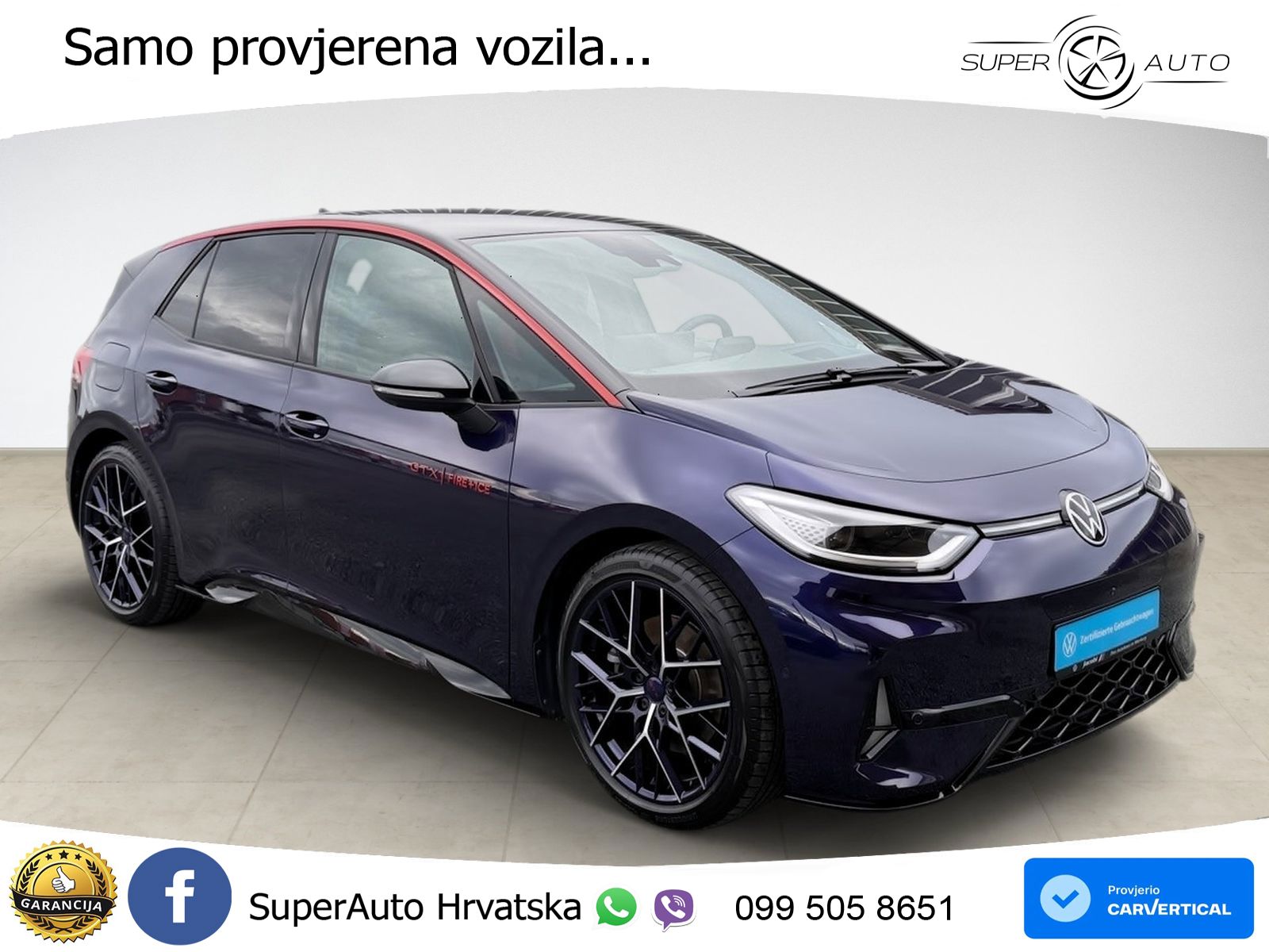 Volkswagen ID.3 GTX Performance 84 kWh (326 KS)