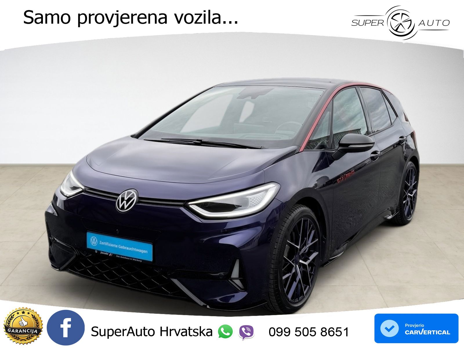Volkswagen ID.3 GTX Performance 84 kWh (326 KS)