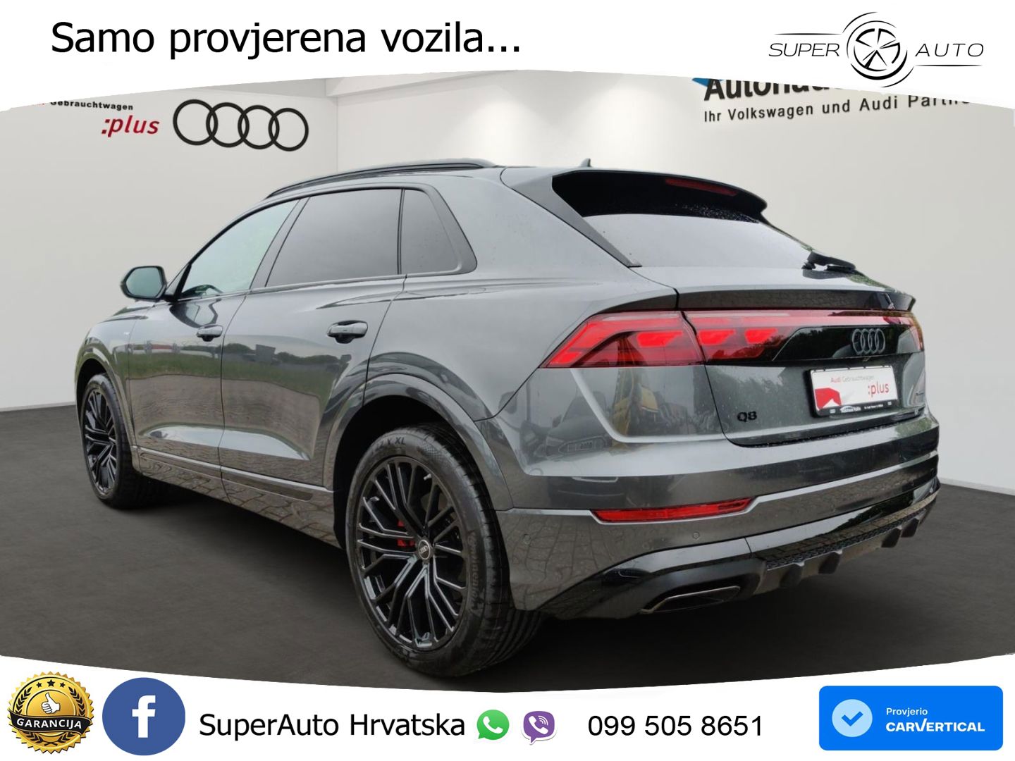 Audi Q8 50 TDI V6 (286 KS) quattro Tiptronic S line LED+GR SJED+ACC