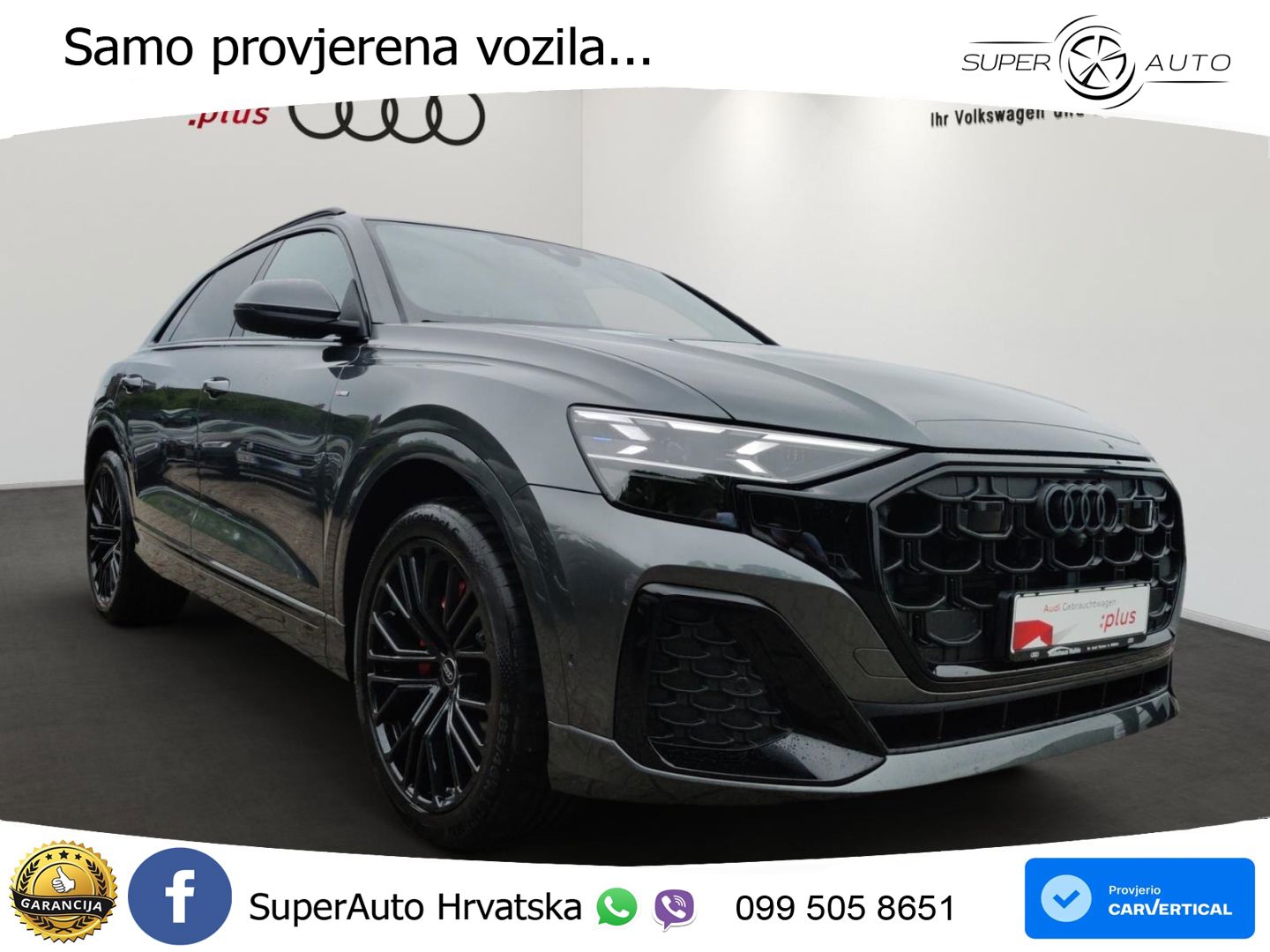 Audi Q8 50 TDI V6 (286 KS) quattro Tiptronic S line LED+GR SJED+ACC