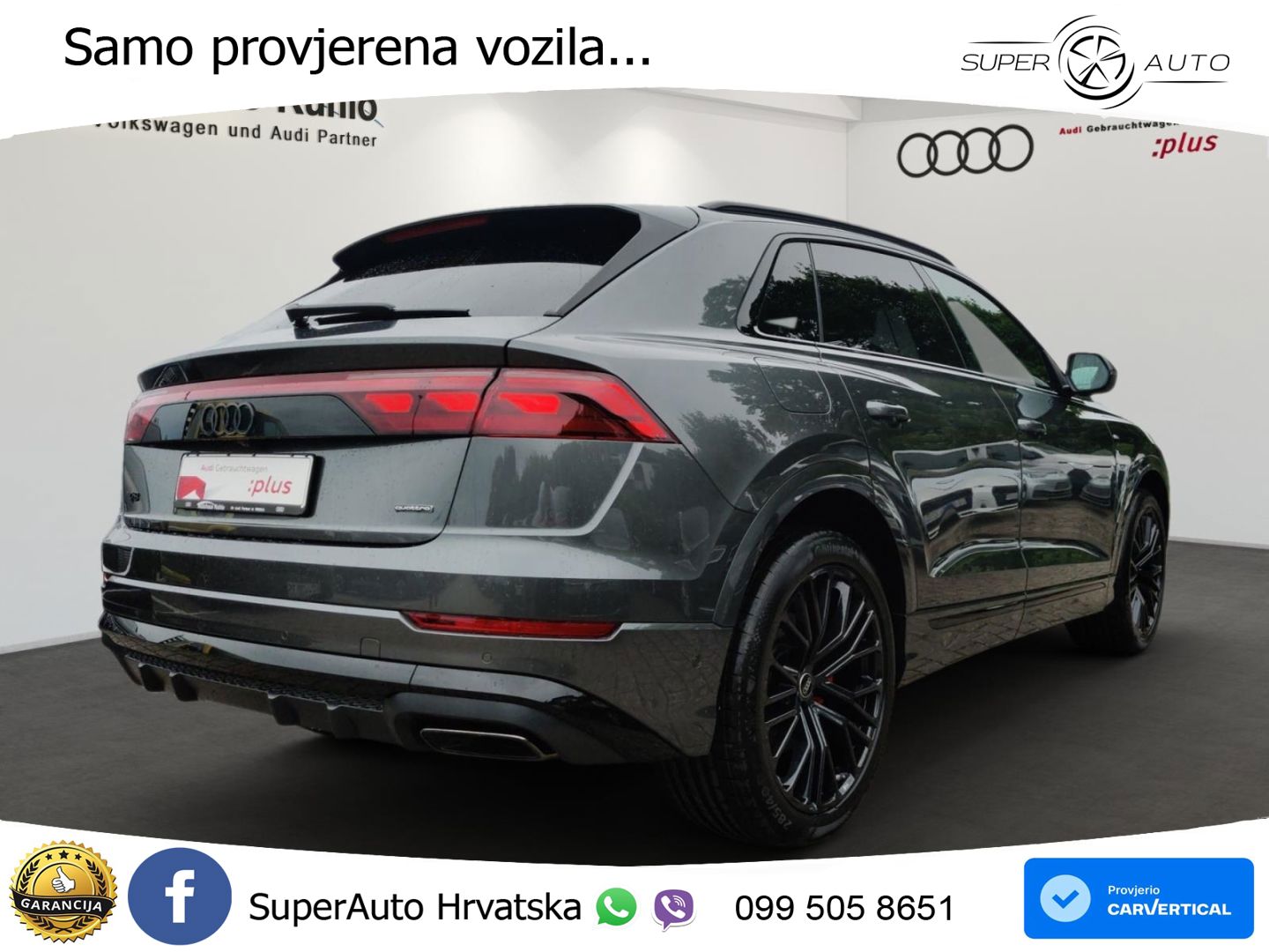 Audi Q8 50 TDI V6 (286 KS) quattro Tiptronic S line LED+GR SJED+ACC