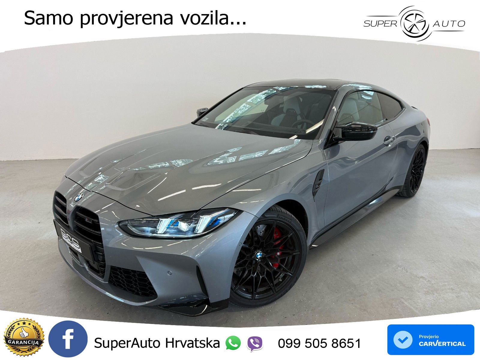 BMW M4 Competition 3.0 (530 KS) xDrive Steptronic LED+GR SJED+ACC