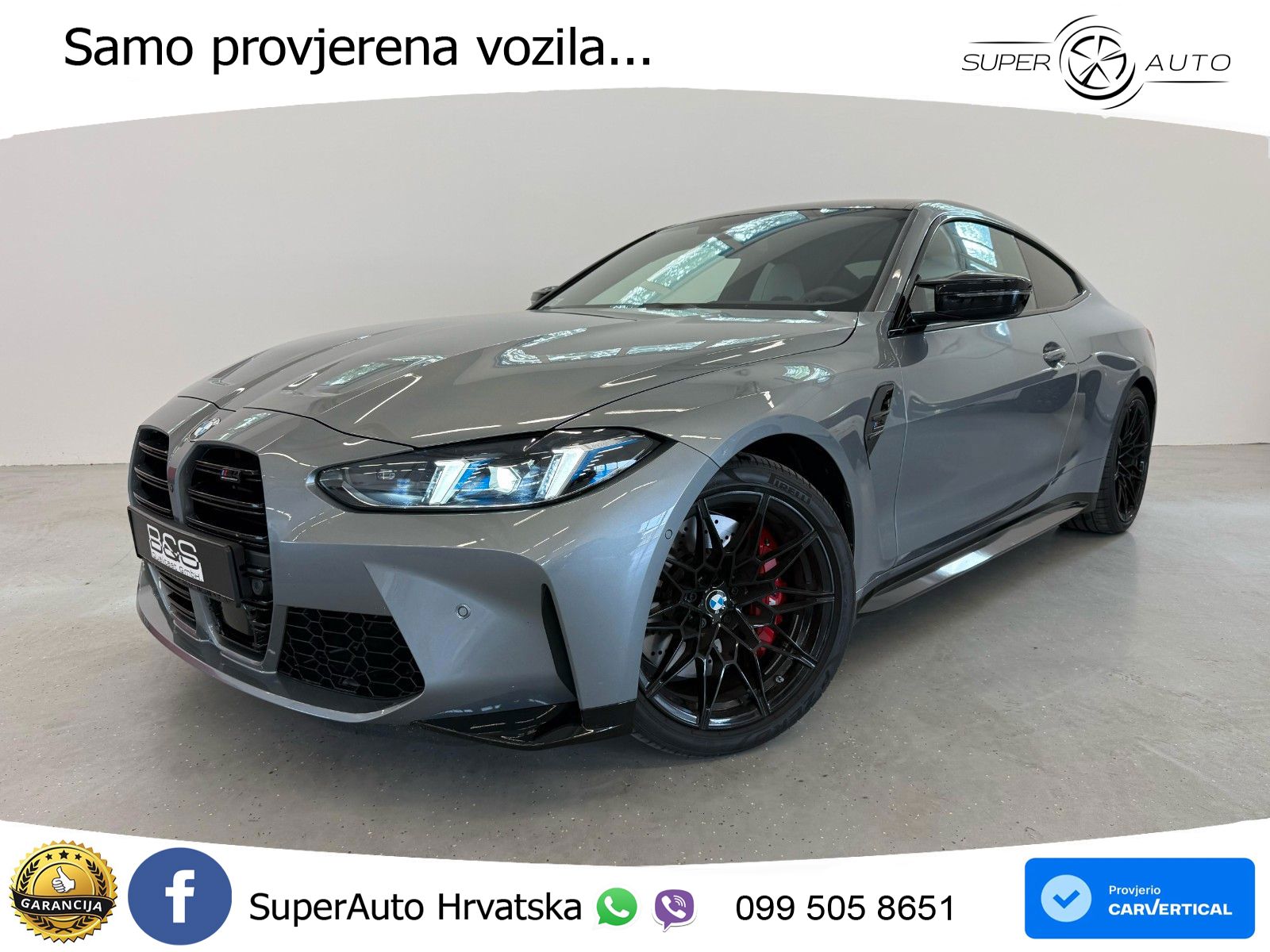 BMW M4 Competition 3.0 (530 KS) xDrive Steptronic LED+GR SJED+ACC