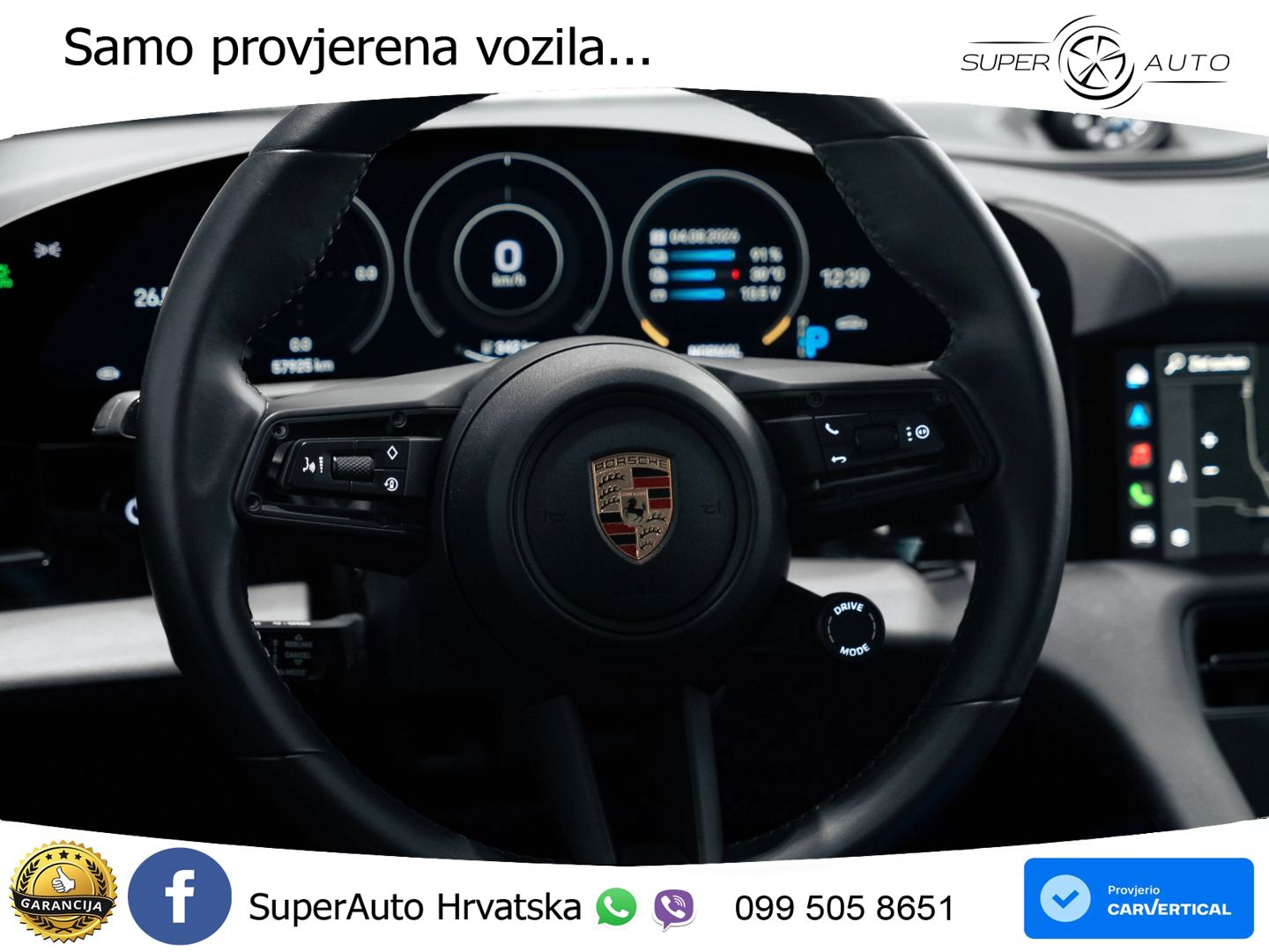 Porsche Taycan Sport Turismo 4S Performance Plus 93.4 kWh (571 KS)