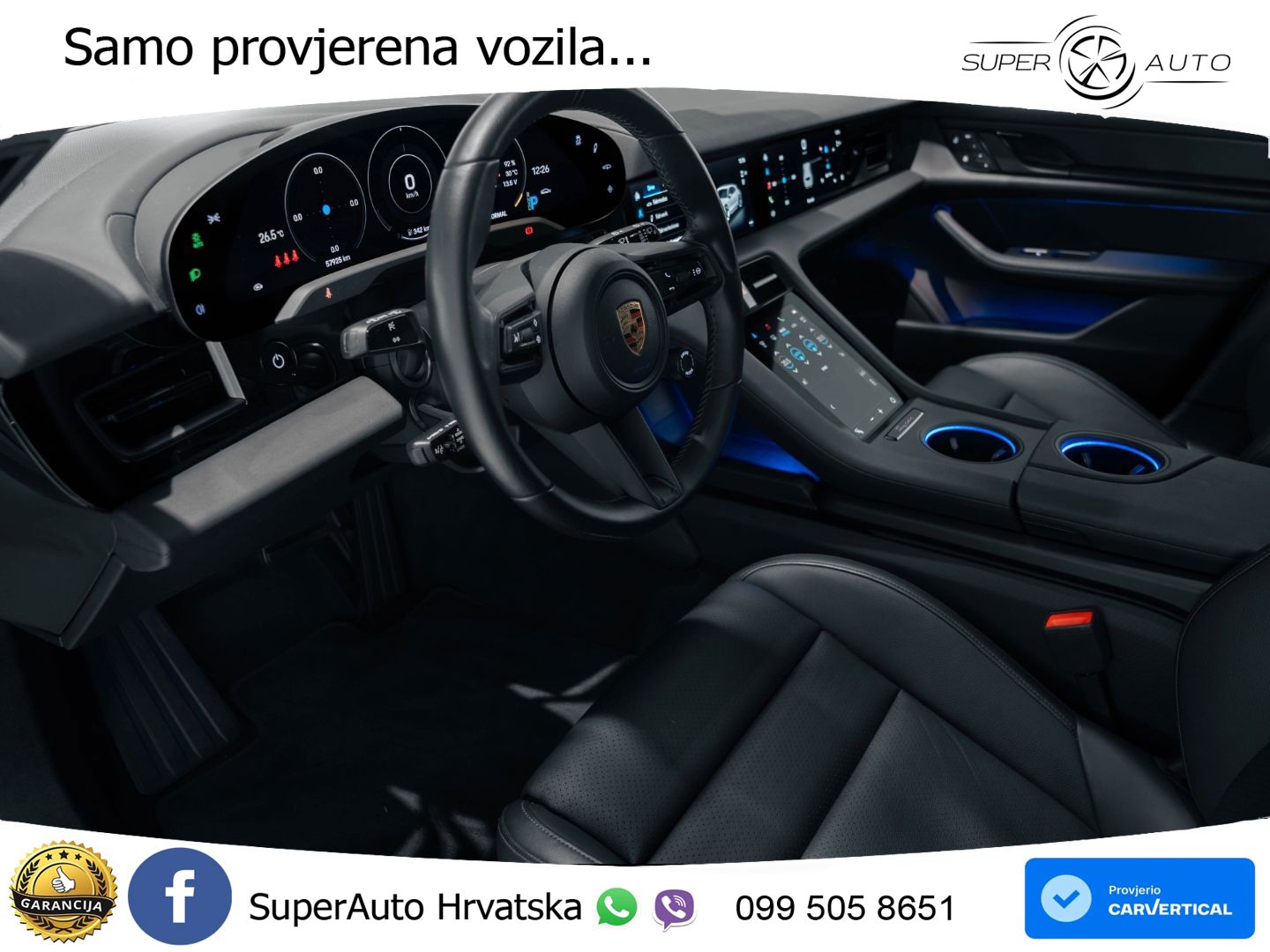 Porsche Taycan Sport Turismo 4S Performance Plus 93.4 kWh (571 KS)