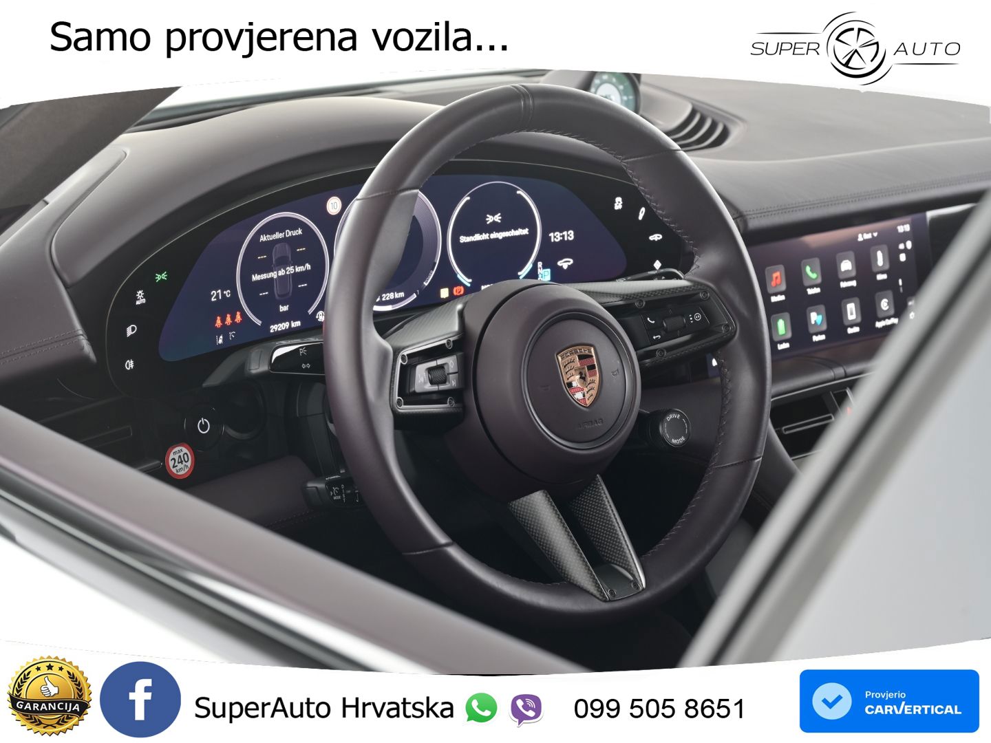 Porsche Taycan Sport Turismo 105 kWh (435 KS)