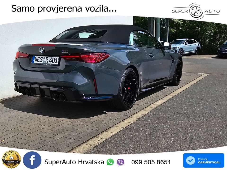 BMW M4 Convertible Competition 3.0 (530 KS) xDrive Steptronic LED+GR SJED+ACC
