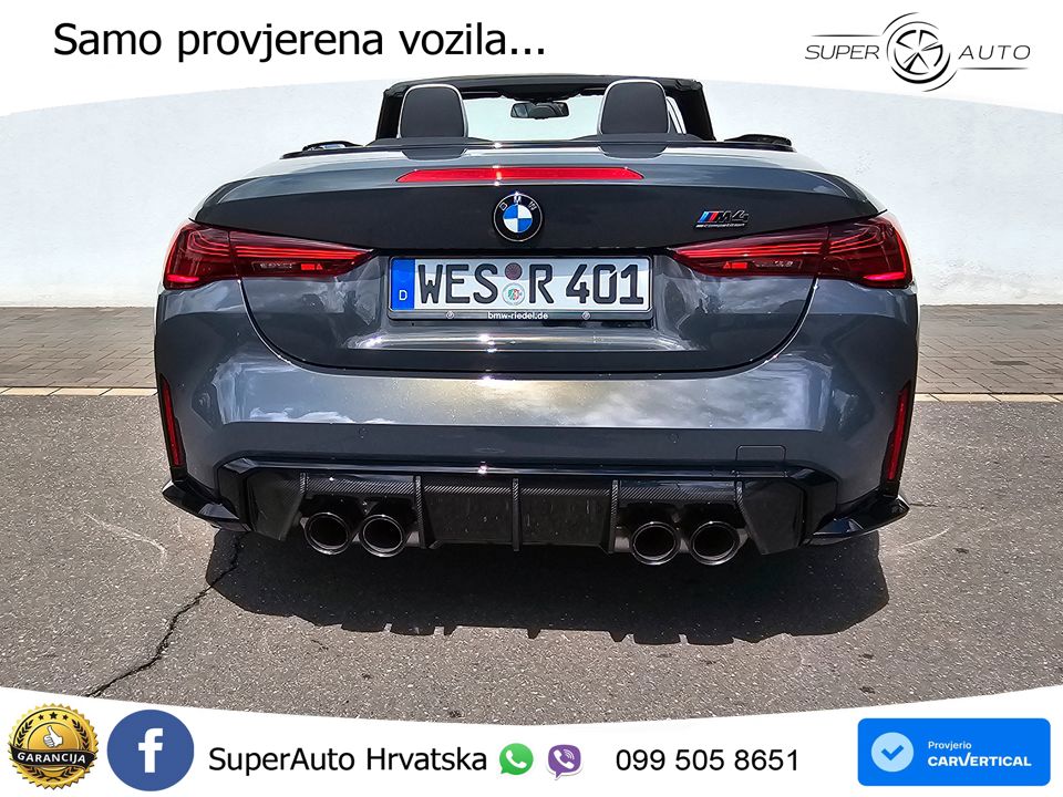 BMW M4 Convertible Competition 3.0 (530 KS) xDrive Steptronic LED+GR SJED+ACC