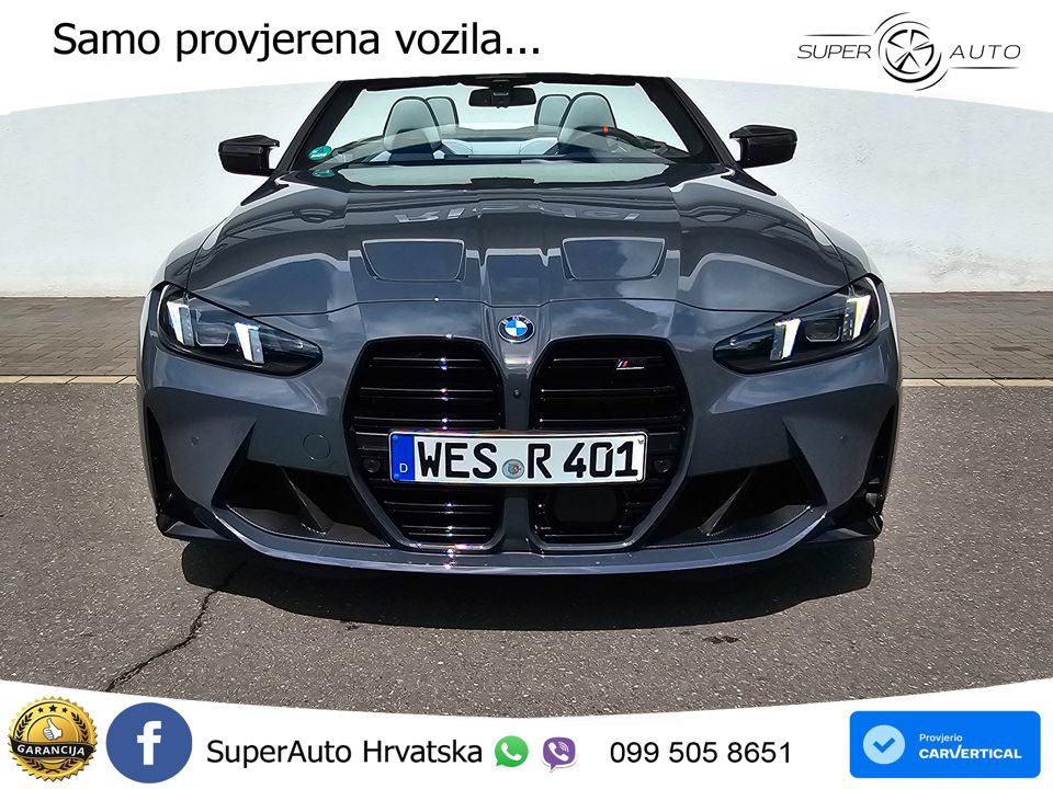 BMW M4 Convertible Competition 3.0 (530 KS) xDrive Steptronic LED+GR SJED+ACC