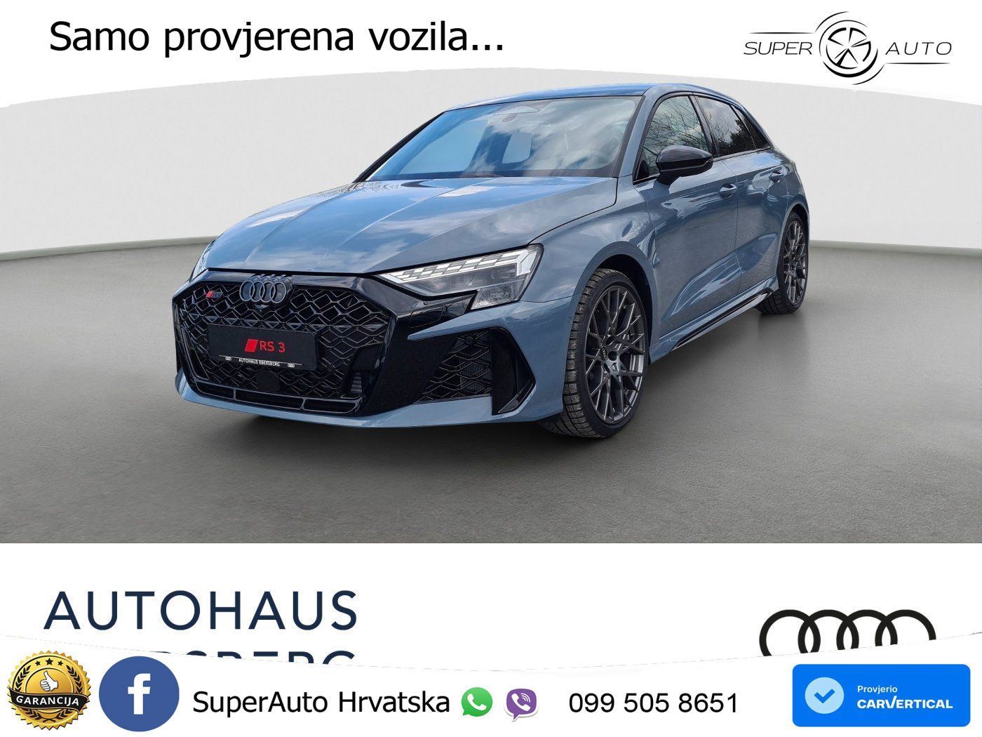 Audi RS3 Sportback 2.5 TFSI (400 KS) quattro S tronic LED+GR SJED+ACC