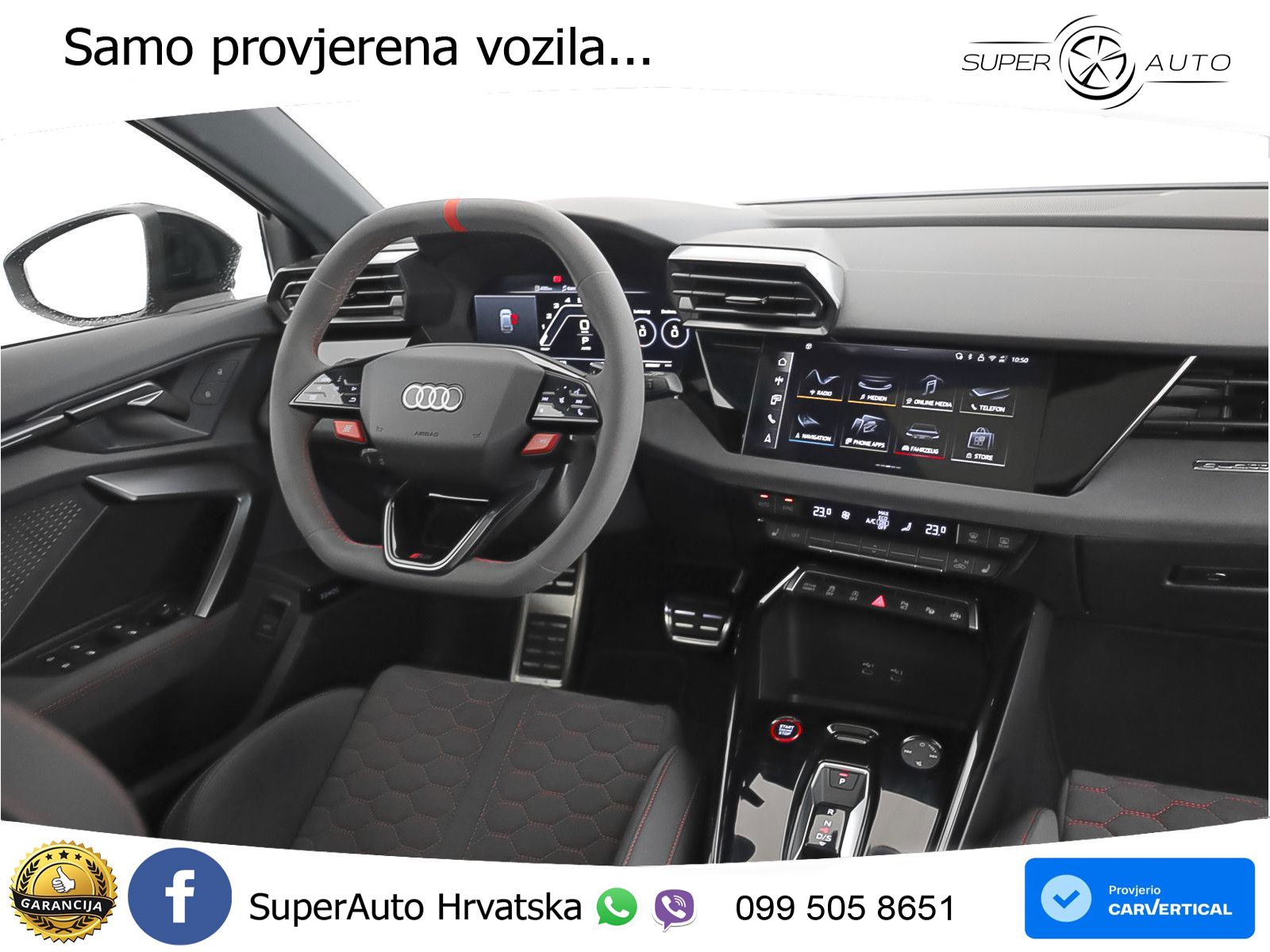 Audi RS3 Sedan 2.5 TFSI (400 KS) quattro S tronic LED+GR SJED+ACC
