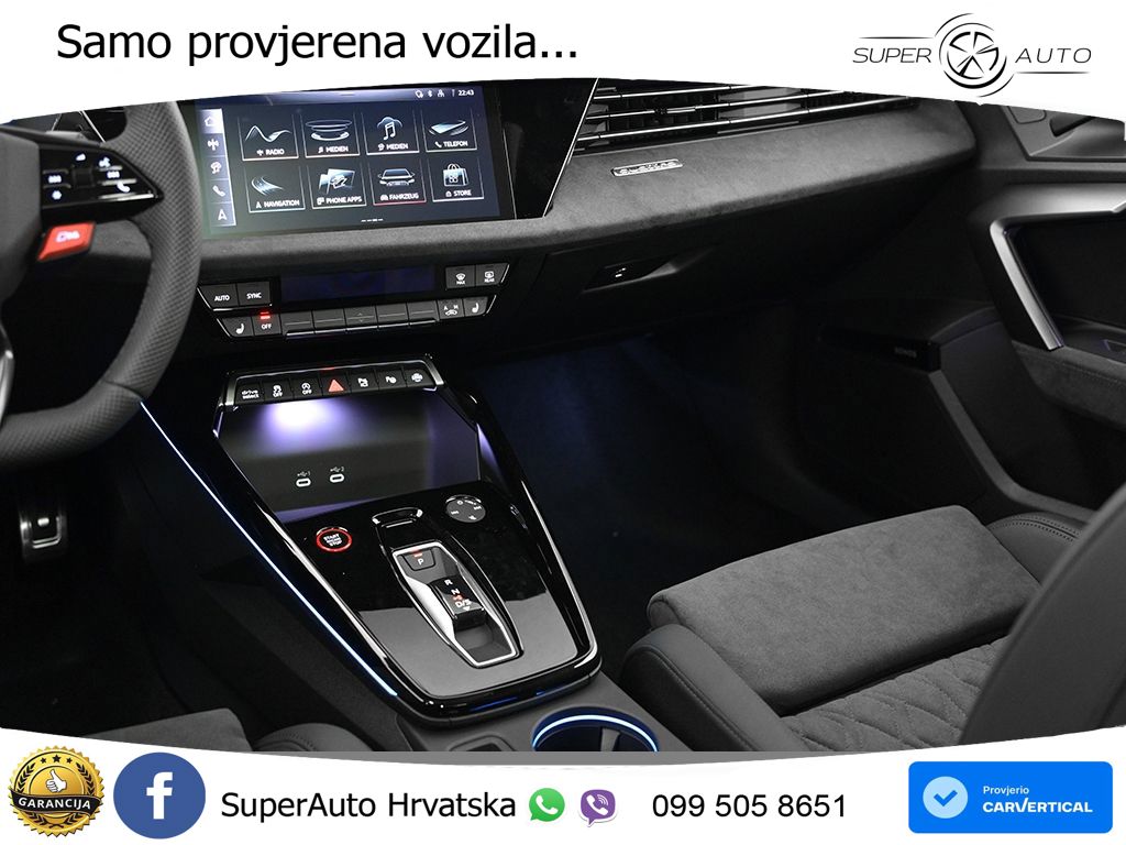 Audi RS3 Sedan 2.5 TFSI (400 KS) quattro S tronic LED+GR SJED+ACC