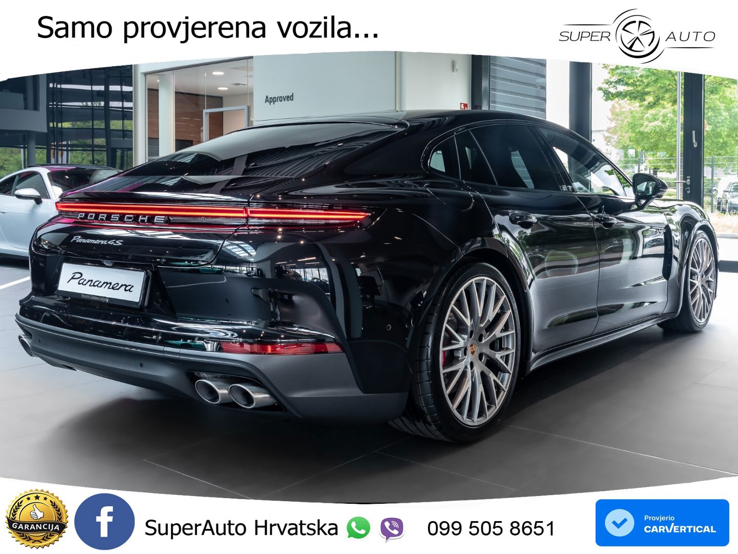 Porsche Panamera 4S 2.9 V6 (544 KS) E-Hybrid PDK ACC+HEAD+4xGR SJED+360+PANO