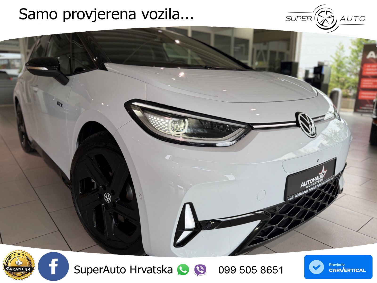 Volkswagen ID.3 GTX Performance 84 kWh (326 KS) LED+GR SJED+ACC