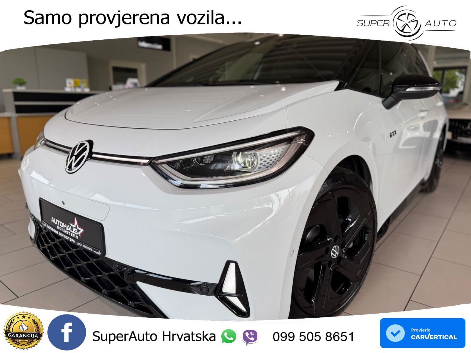Volkswagen ID.3 GTX Performance 84 kWh (326 KS) LED+GR SJED+ACC
