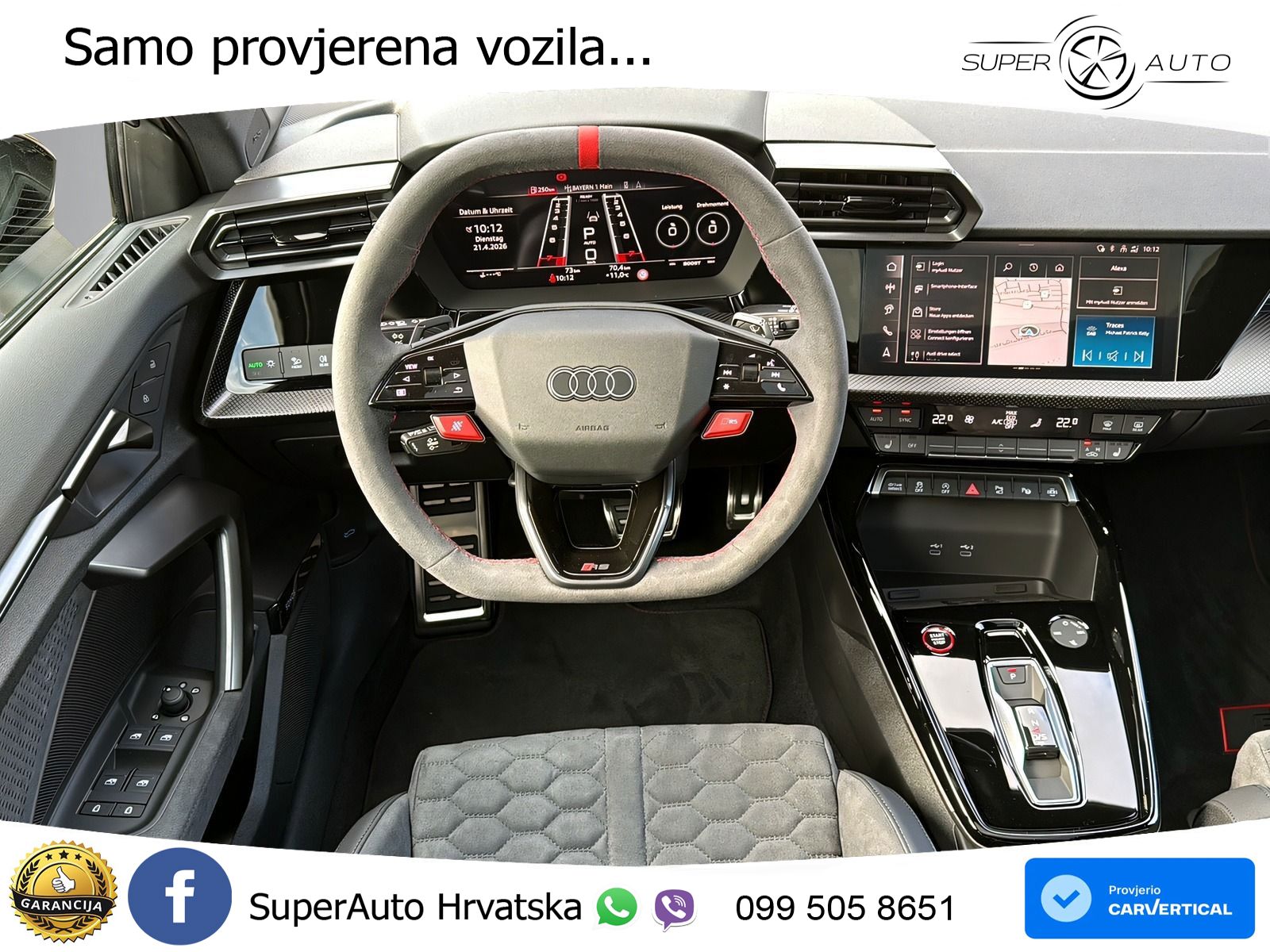 Audi RS3 Sedan 2.5 TFSI (400 KS) quattro S tronic LED+GR SJED+ACC