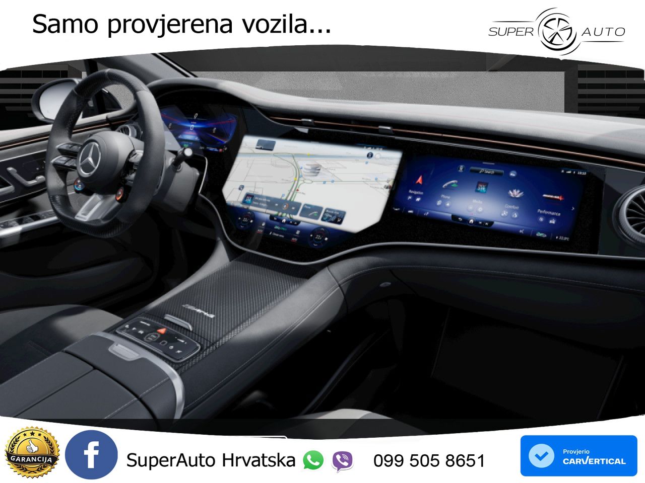 Mercedes EQE AMG 53 100 kWh (625 KS) 4MATIC+ ZRAČNI+ACC+GR SJED+360+PANO