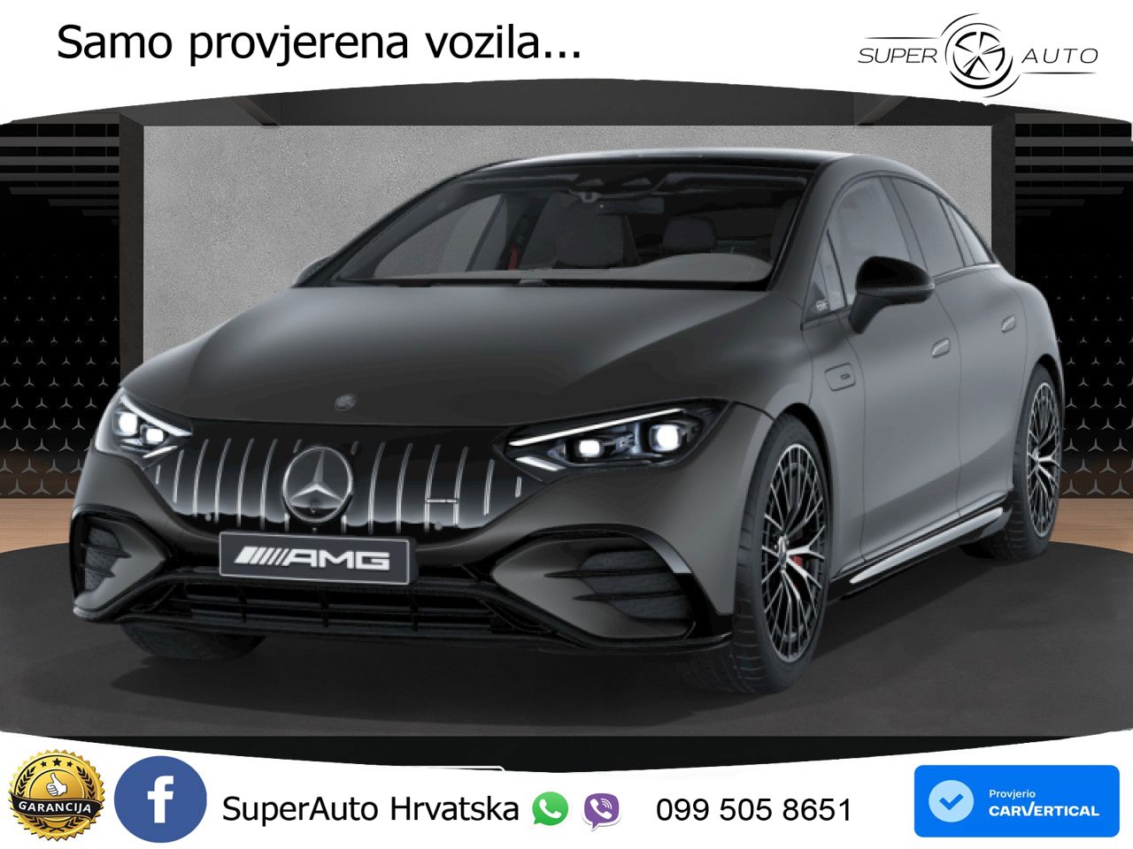Mercedes EQE AMG 53 100 kWh (625 KS) 4MATIC+ ZRAČNI+ACC+GR SJED+360+PANO