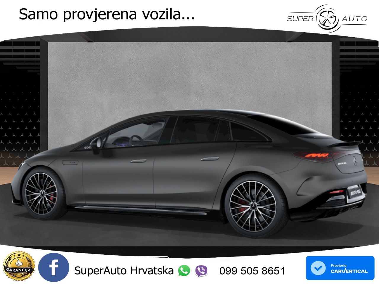 Mercedes EQE AMG 53 100 kWh (625 KS) 4MATIC+ ZRAČNI+ACC+GR SJED+360+PANO