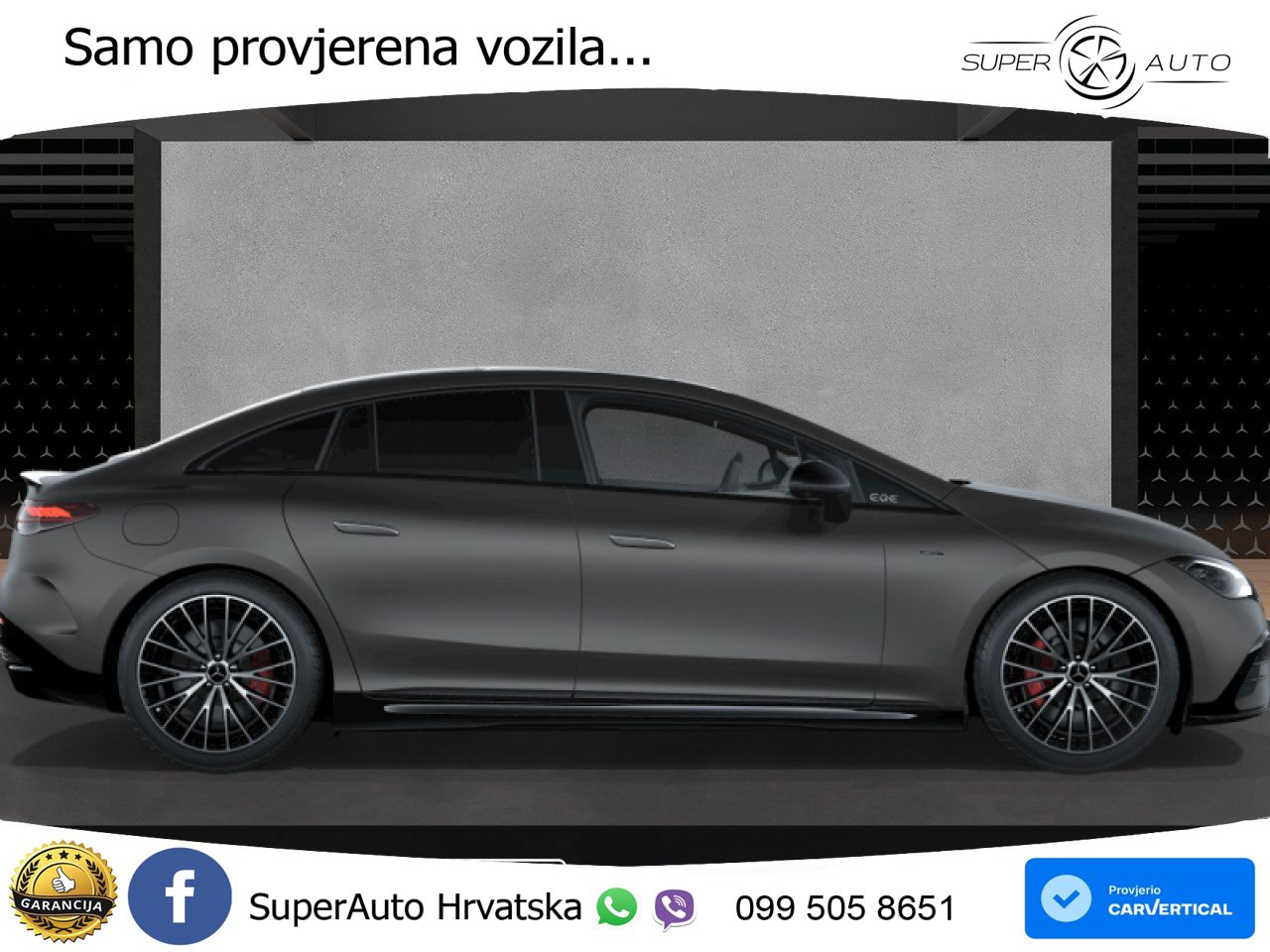 Mercedes EQE AMG 53 100 kWh (625 KS) 4MATIC+ ZRAČNI+ACC+GR SJED+360+PANO