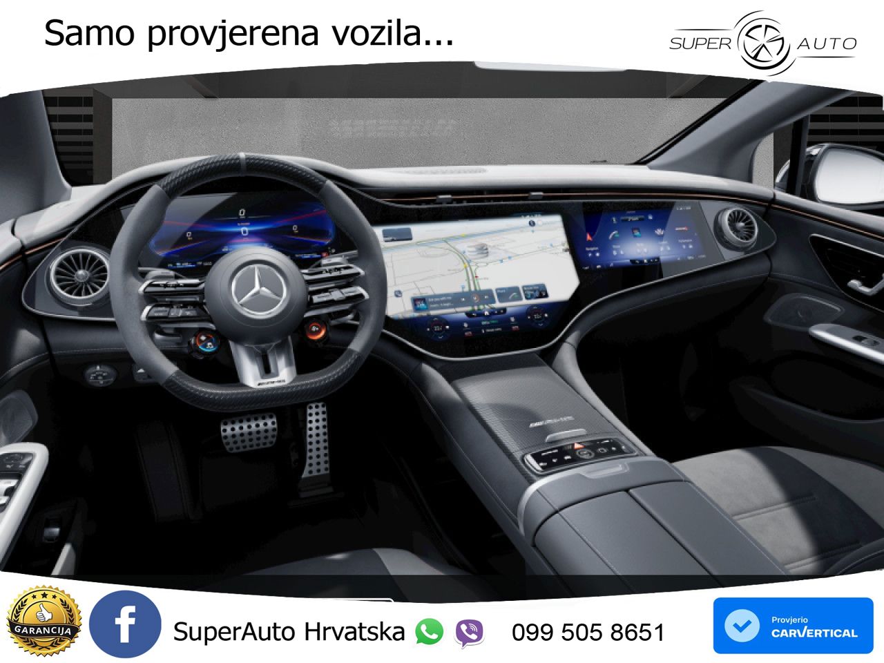 Mercedes EQE AMG 53 100 kWh (625 KS) 4MATIC+ ZRAČNI+ACC+GR SJED+360+PANO