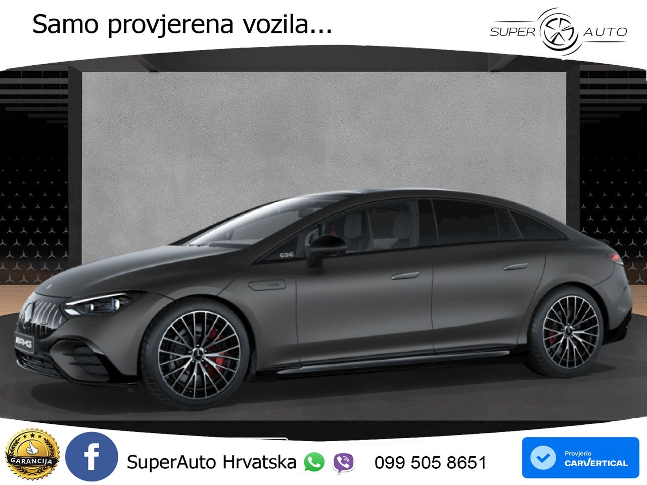 Mercedes EQE AMG 53 100 kWh (625 KS) 4MATIC+ ZRAČNI+ACC+GR SJED+360+PANO