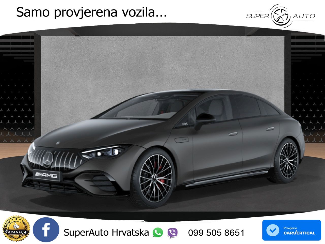 Mercedes EQE AMG 53 100 kWh (625 KS) 4MATIC+ ZRAČNI+ACC+GR SJED+360+PANO