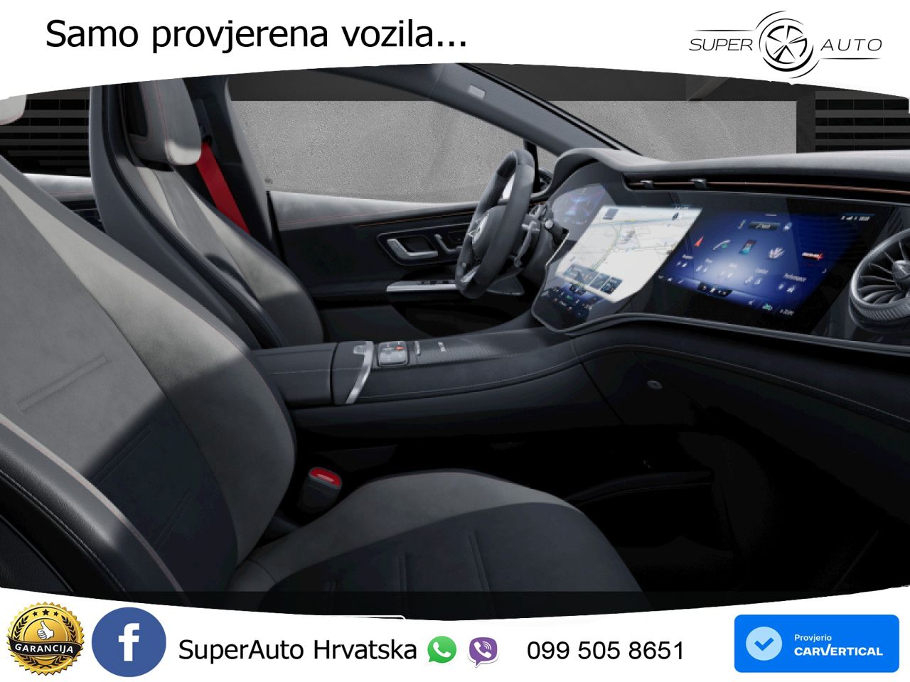 Mercedes EQE AMG 53 100 kWh (625 KS) 4MATIC+ ZRAČNI+ACC+GR SJED+360+PANO