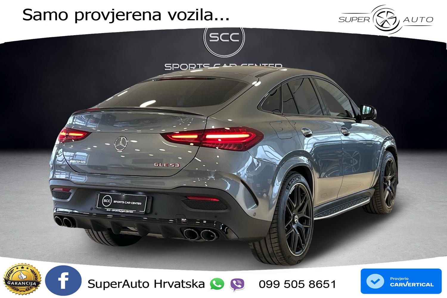 Mercedes AMG GLE Coupe 53 (435 KS) EQ Boost 4MATIC+ AMG SPEEDSHIFT TCT 9G LED+GR SJED+ACC