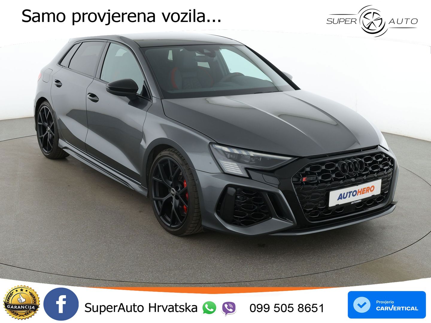 Audi RS3 Sportback 2.5 TFSI (400 KS) quattro S tronic LED+GR SJED+ACC