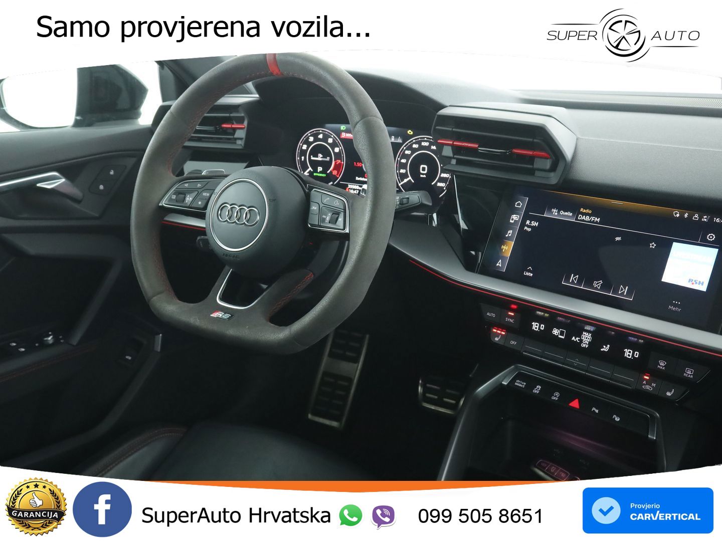 Audi RS3 Sportback 2.5 TFSI (400 KS) quattro S tronic LED+GR SJED+ACC