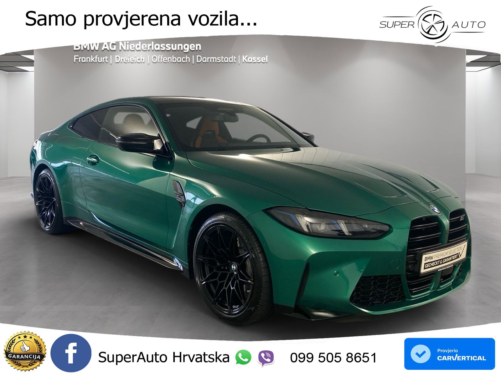 BMW M4 Competition 3.0 (530 KS) xDrive Steptronic LED+GR SJED+ACC
