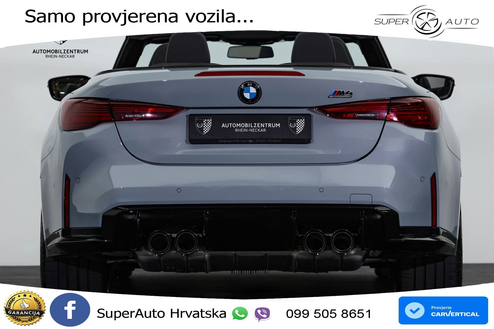 BMW M4 Convertible Competition 3.0 (530 KS) xDrive Steptronic LED+GR SJED+ACC