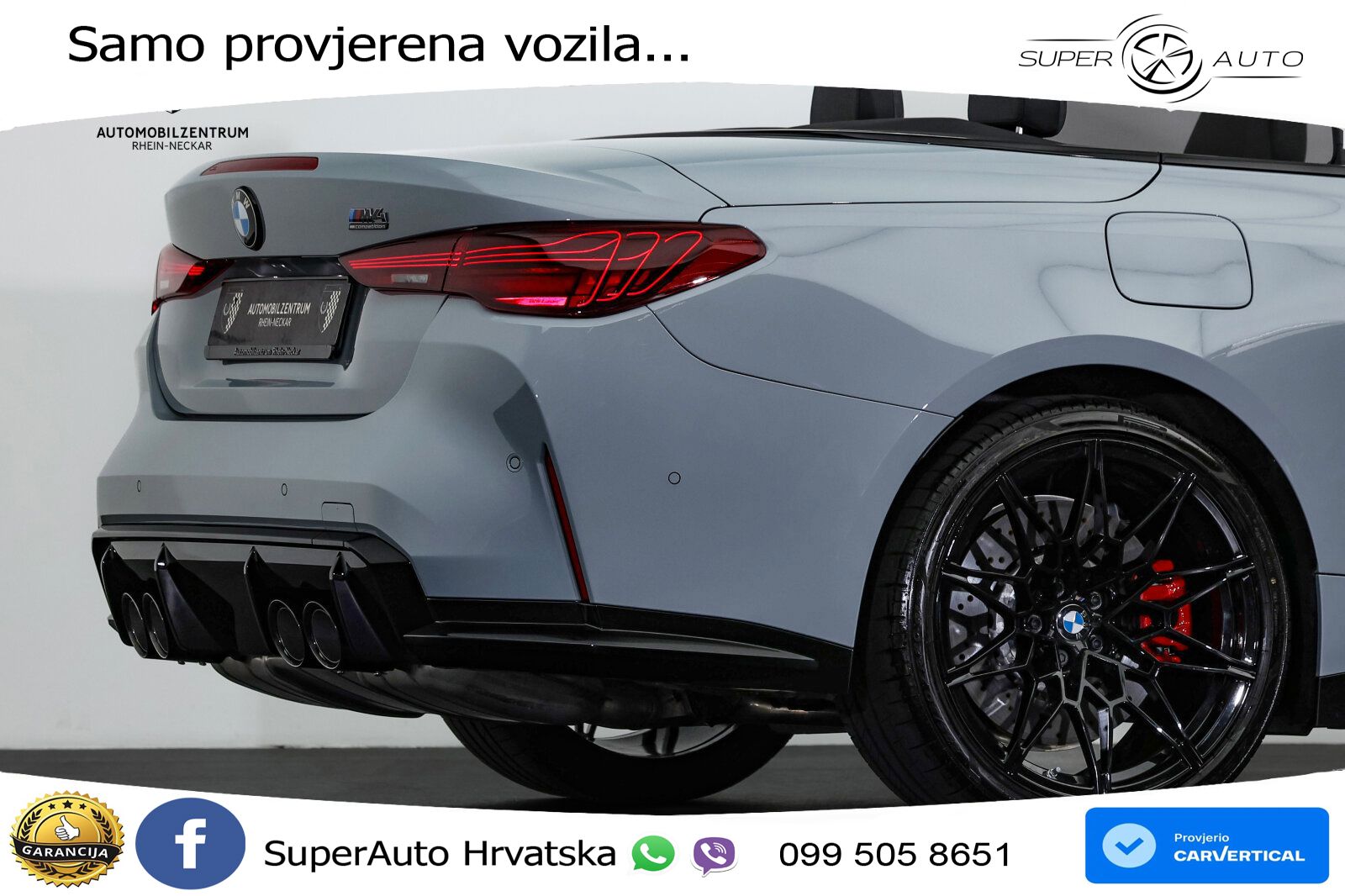 BMW M4 Convertible Competition 3.0 (530 KS) xDrive Steptronic LED+GR SJED+ACC