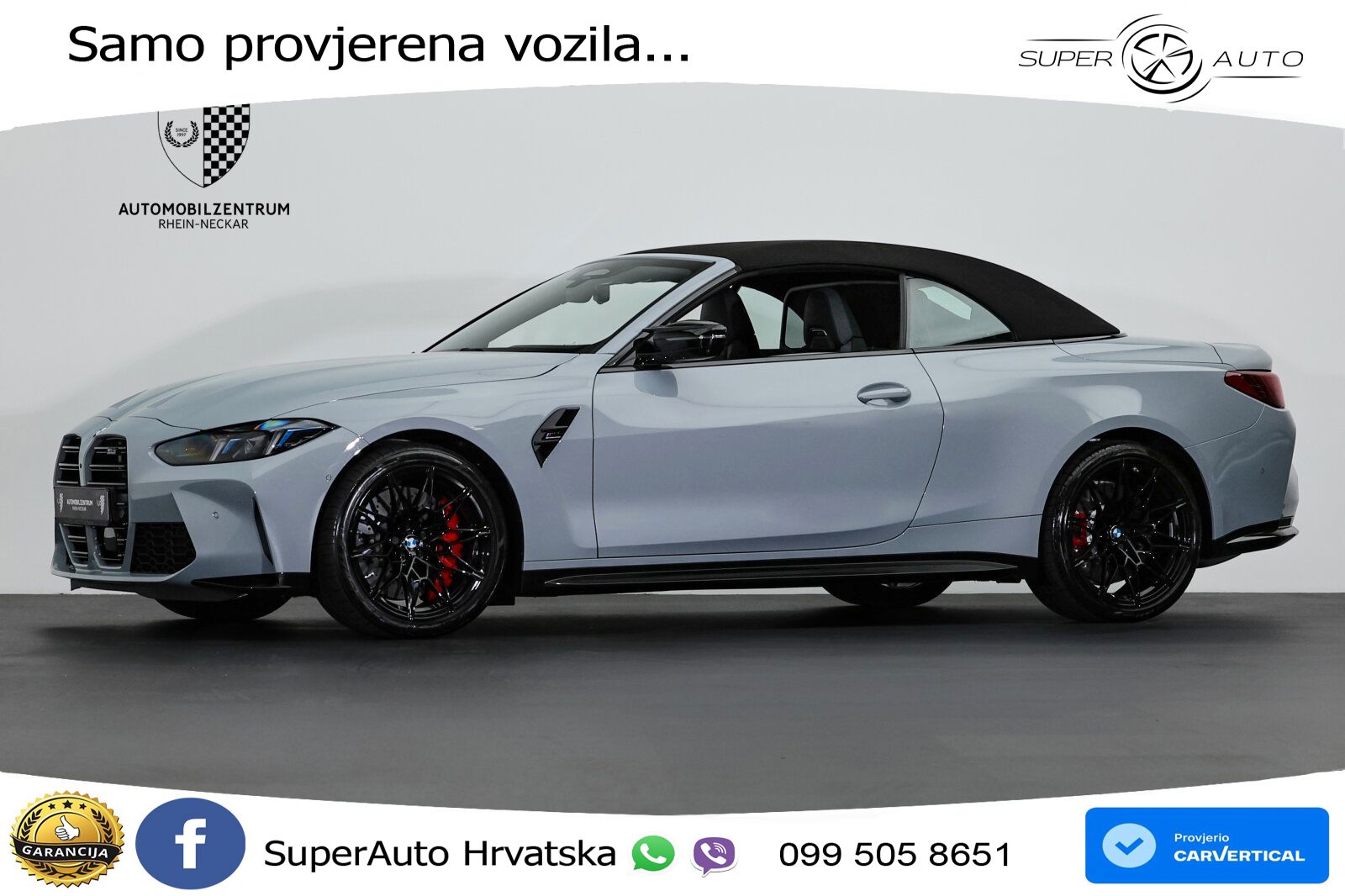 BMW M4 Convertible Competition 3.0 (530 KS) xDrive Steptronic LED+GR SJED+ACC