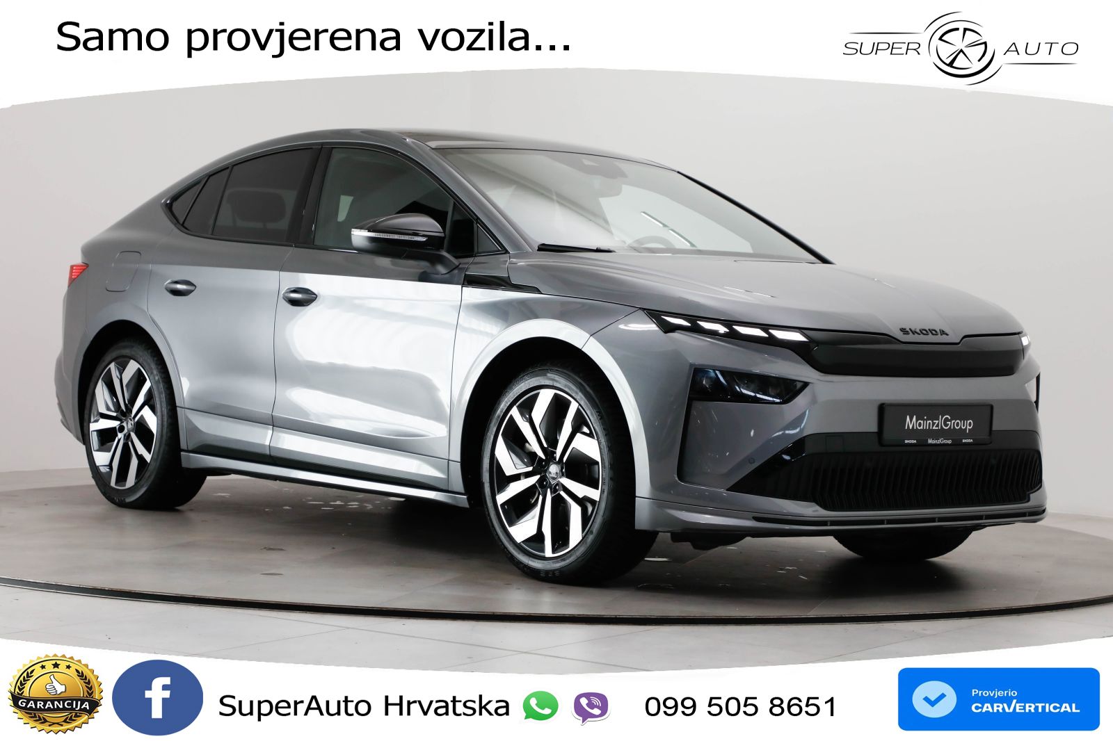 Škoda Enyaq Coupe iV 85 82 kWh (286 KS) SportLine LED+GR SJED+ACC