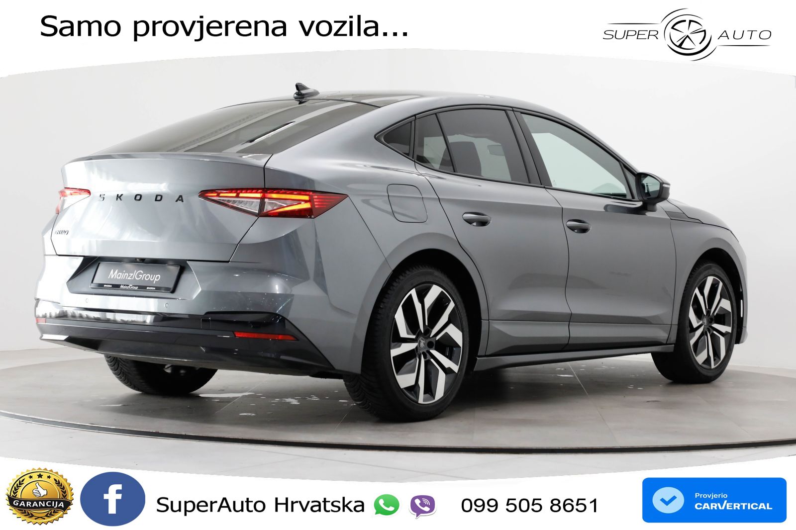 Škoda Enyaq Coupe iV 85 82 kWh (286 KS) SportLine LED+GR SJED+ACC