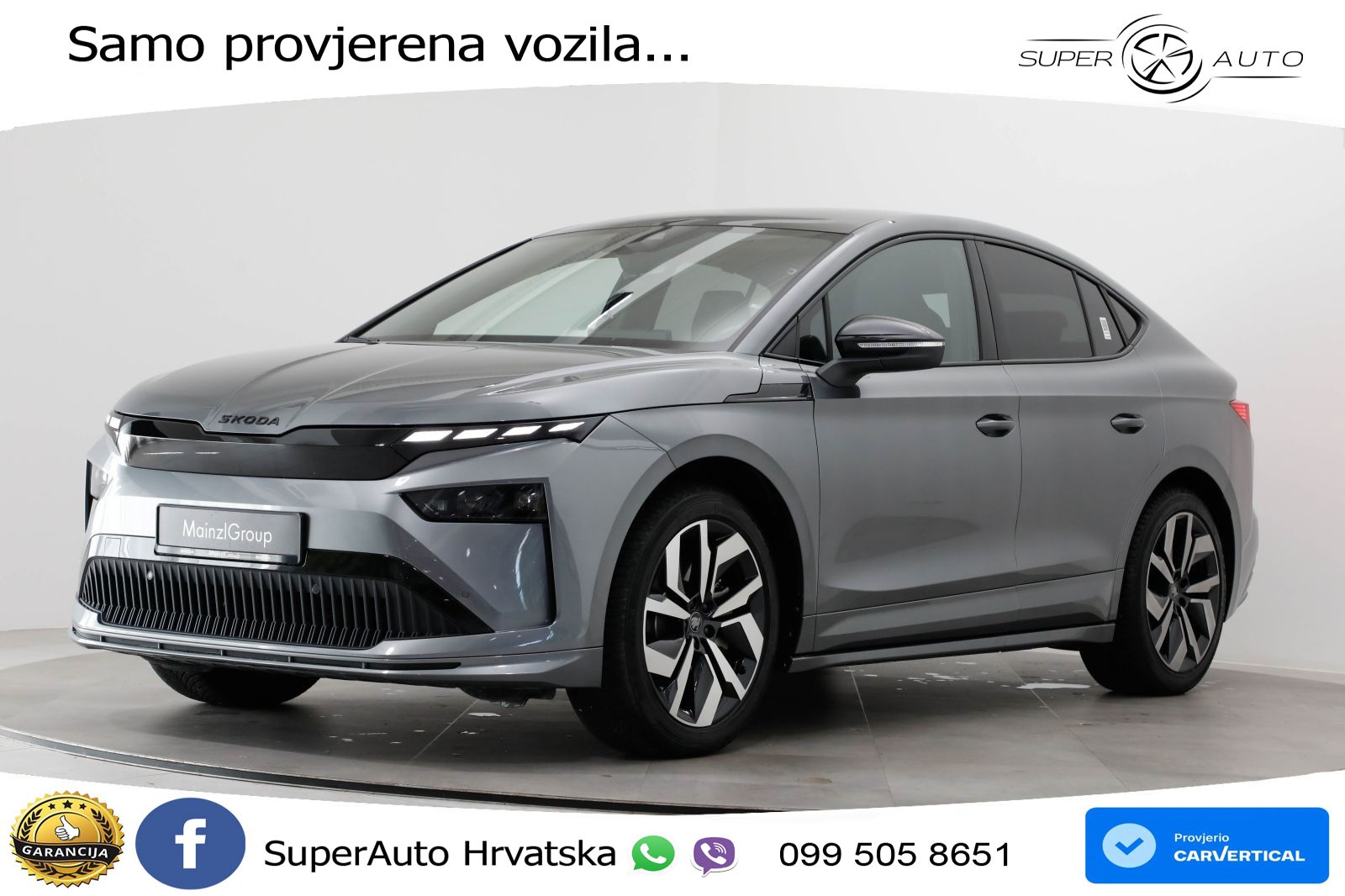Škoda Enyaq Coupe iV 85 82 kWh (286 KS) SportLine LED+GR SJED+ACC