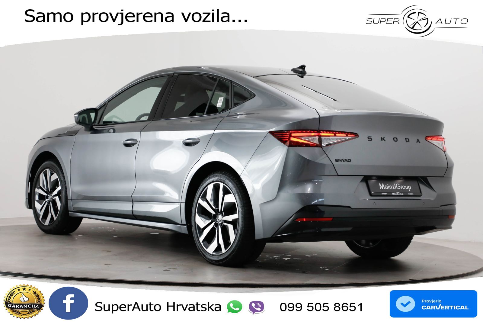 Škoda Enyaq Coupe iV 85 82 kWh (286 KS) SportLine LED+GR SJED+ACC
