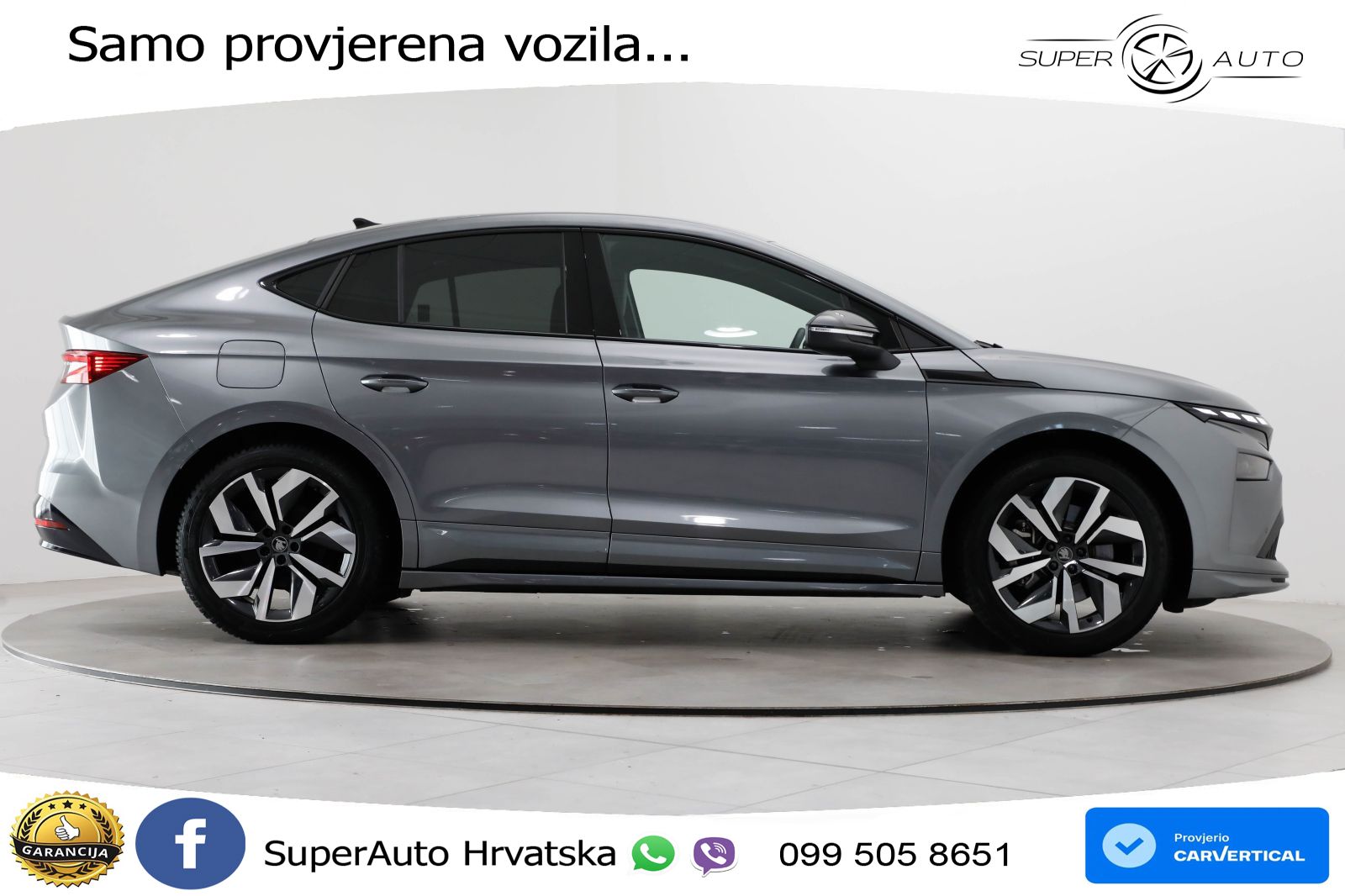 Škoda Enyaq Coupe iV 85 82 kWh (286 KS) SportLine LED+GR SJED+ACC